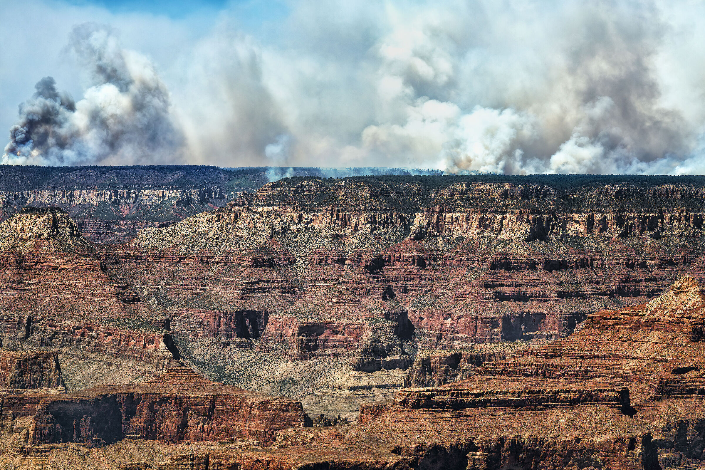 Incendio al Grand Canyon