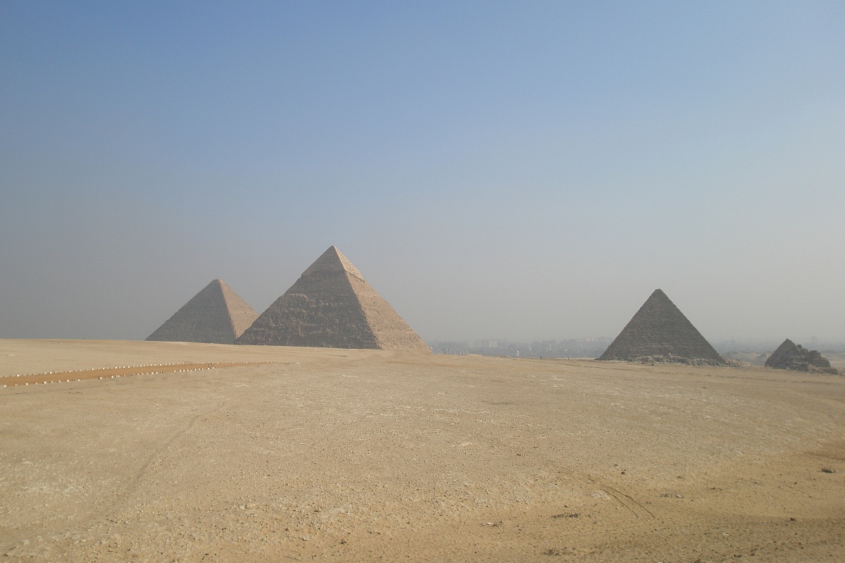 the pyramids of Cairo