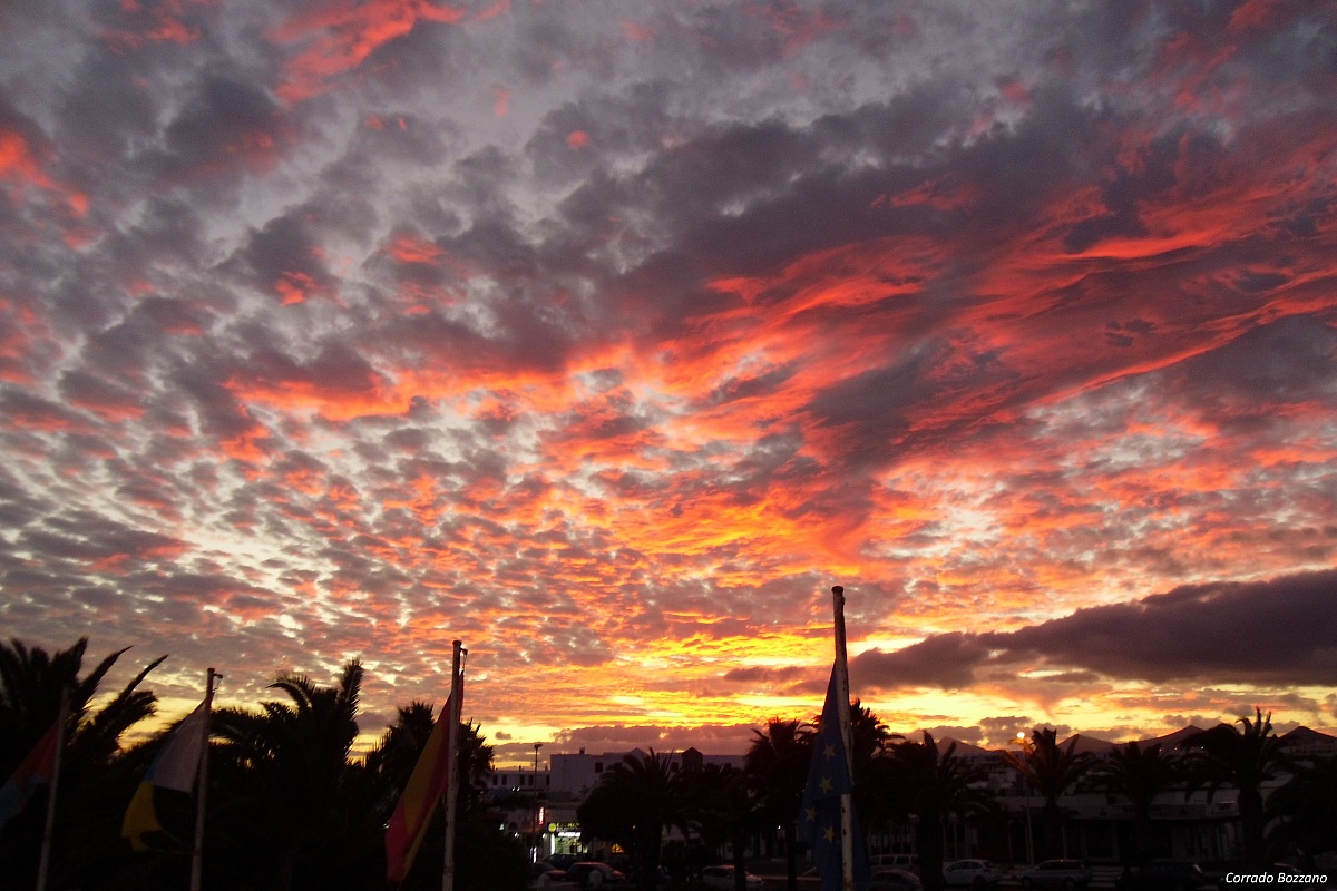 sunset in Lanzarote
