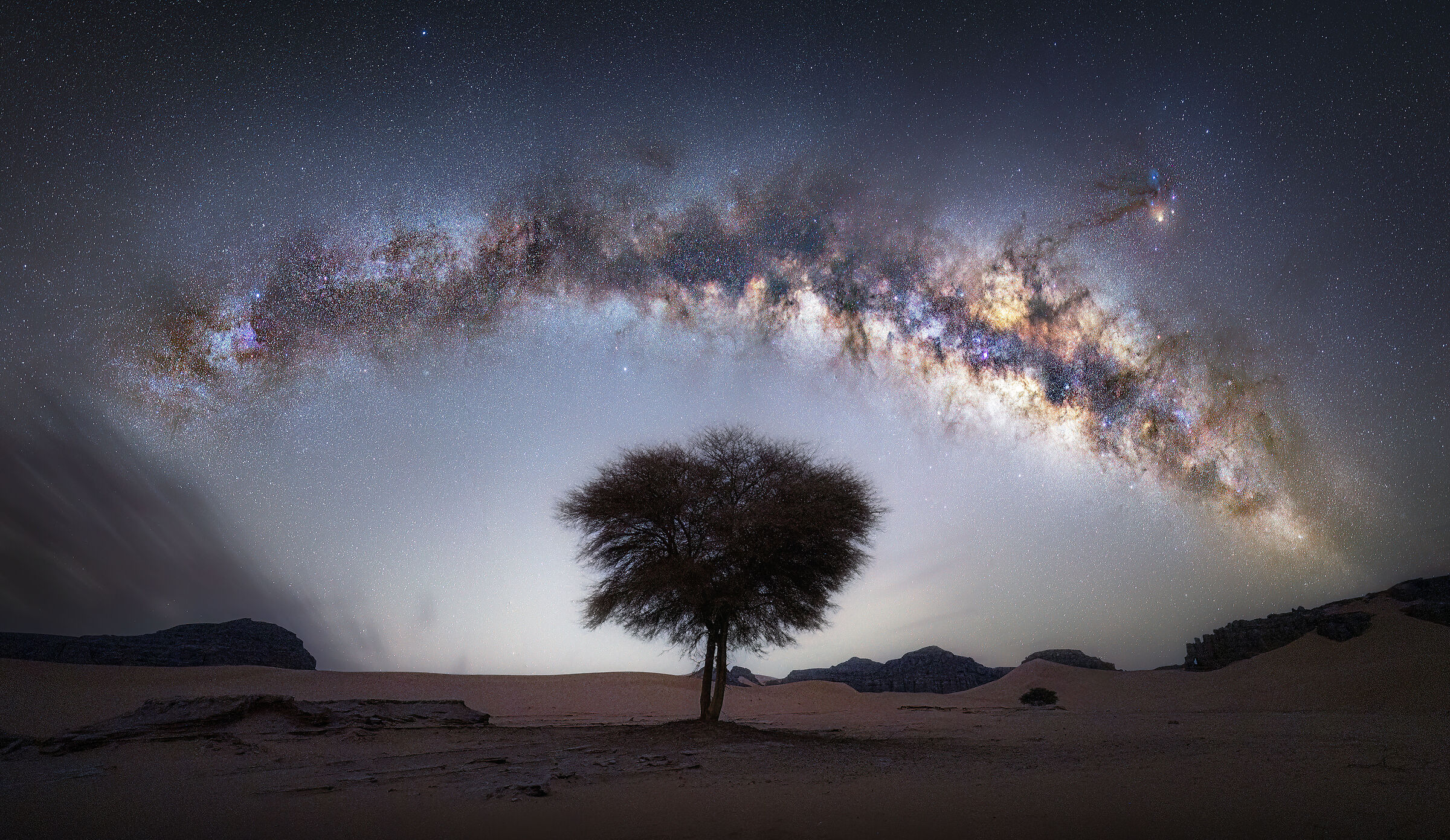 notte stellata nel deserto