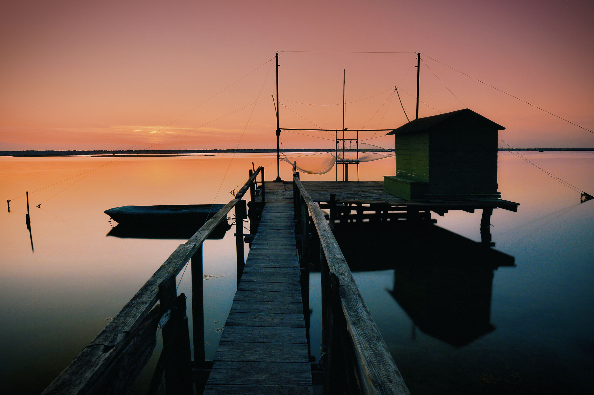 tramonto in laguna