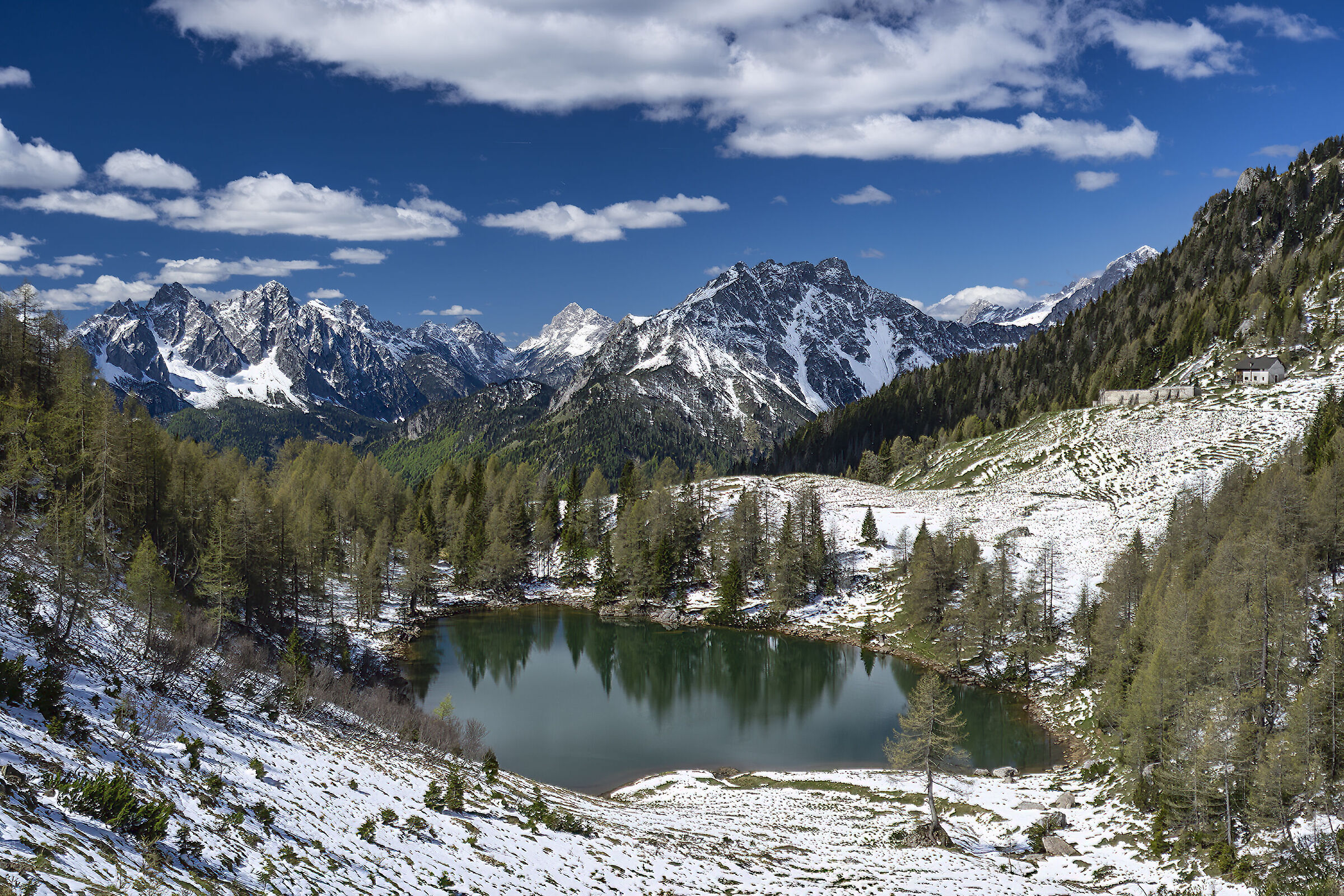 Lago di Bordaglia alpi carniche