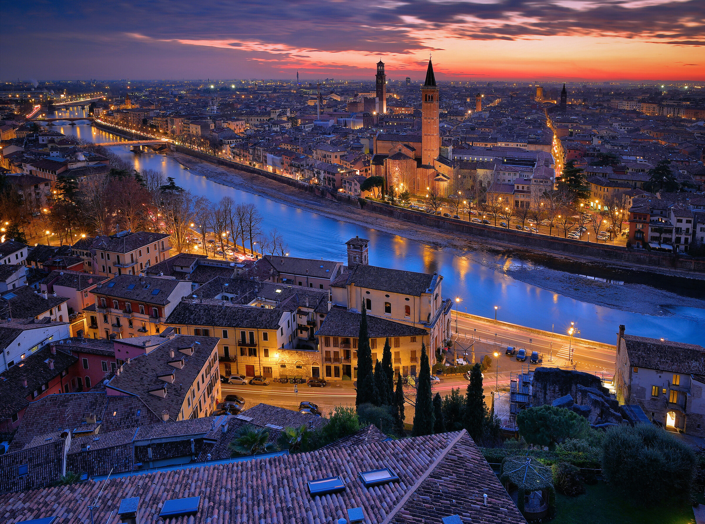 SUNSET IN VERONA