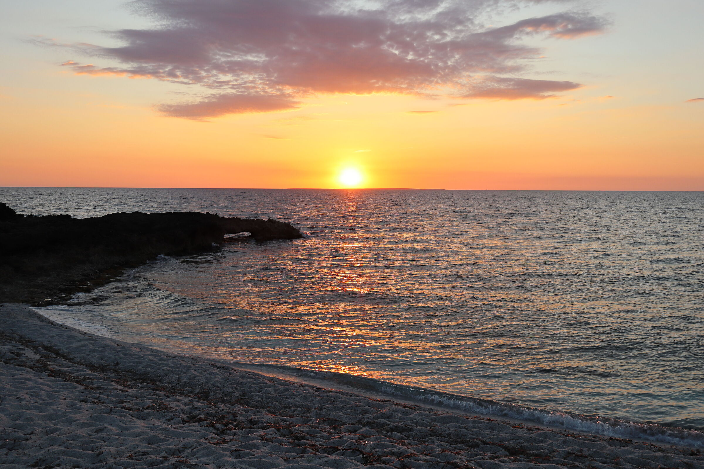 Tramonto a Is Arutas