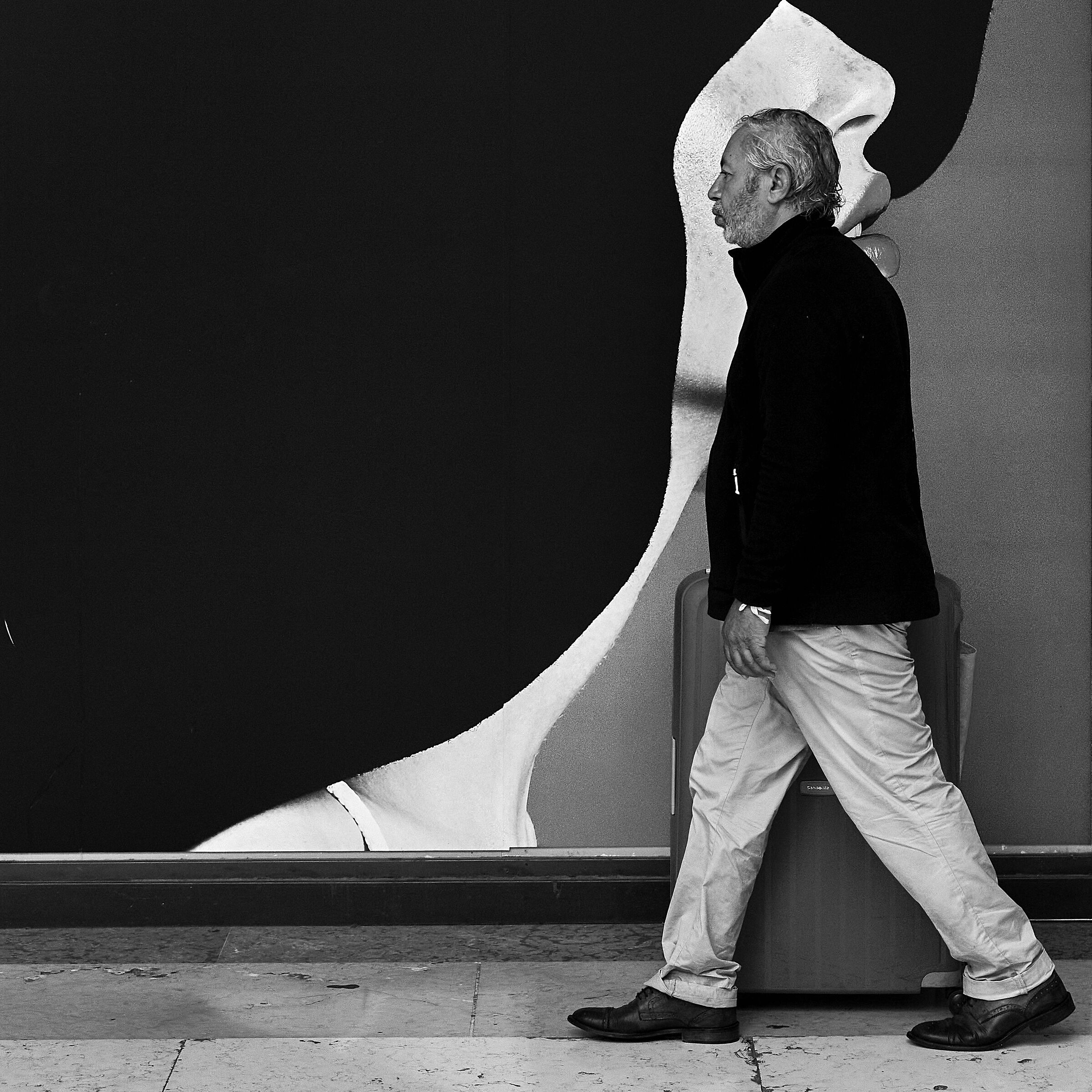Man with suitcase