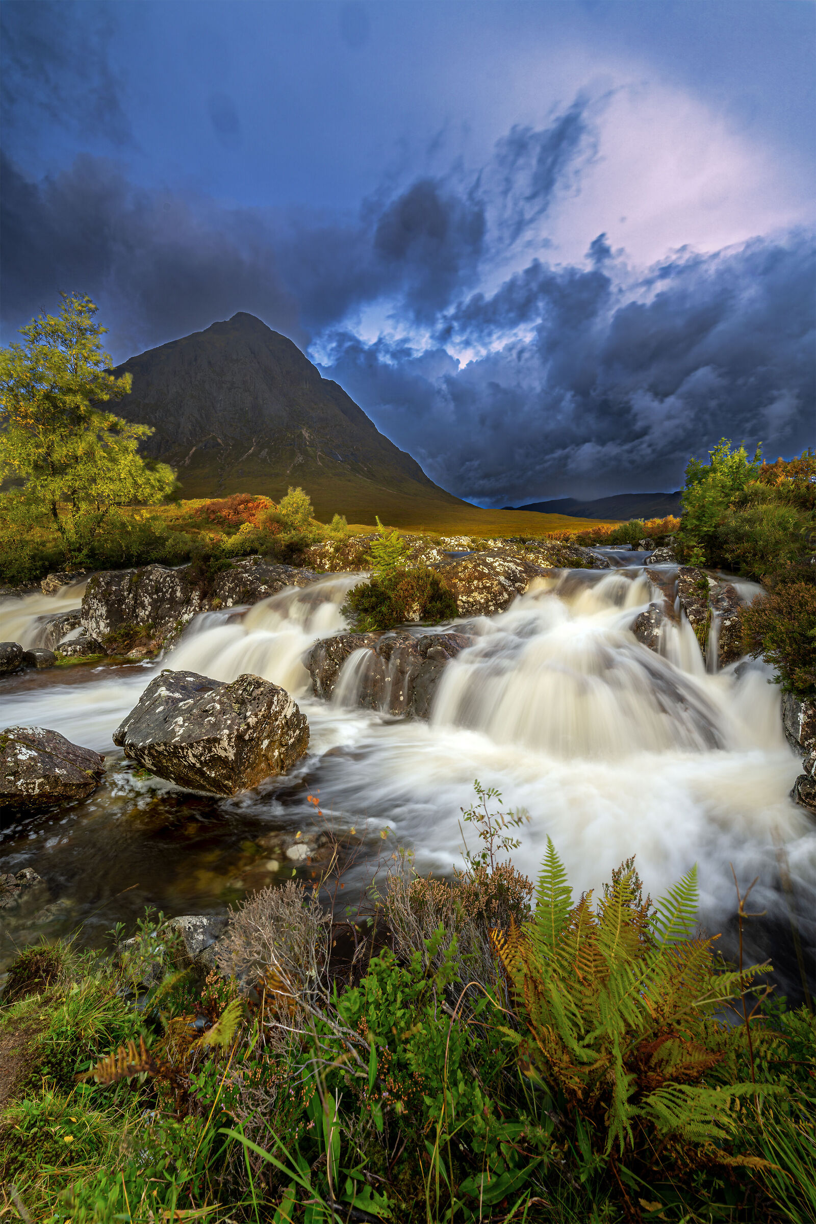 Glen Etive Mor Waterfall
