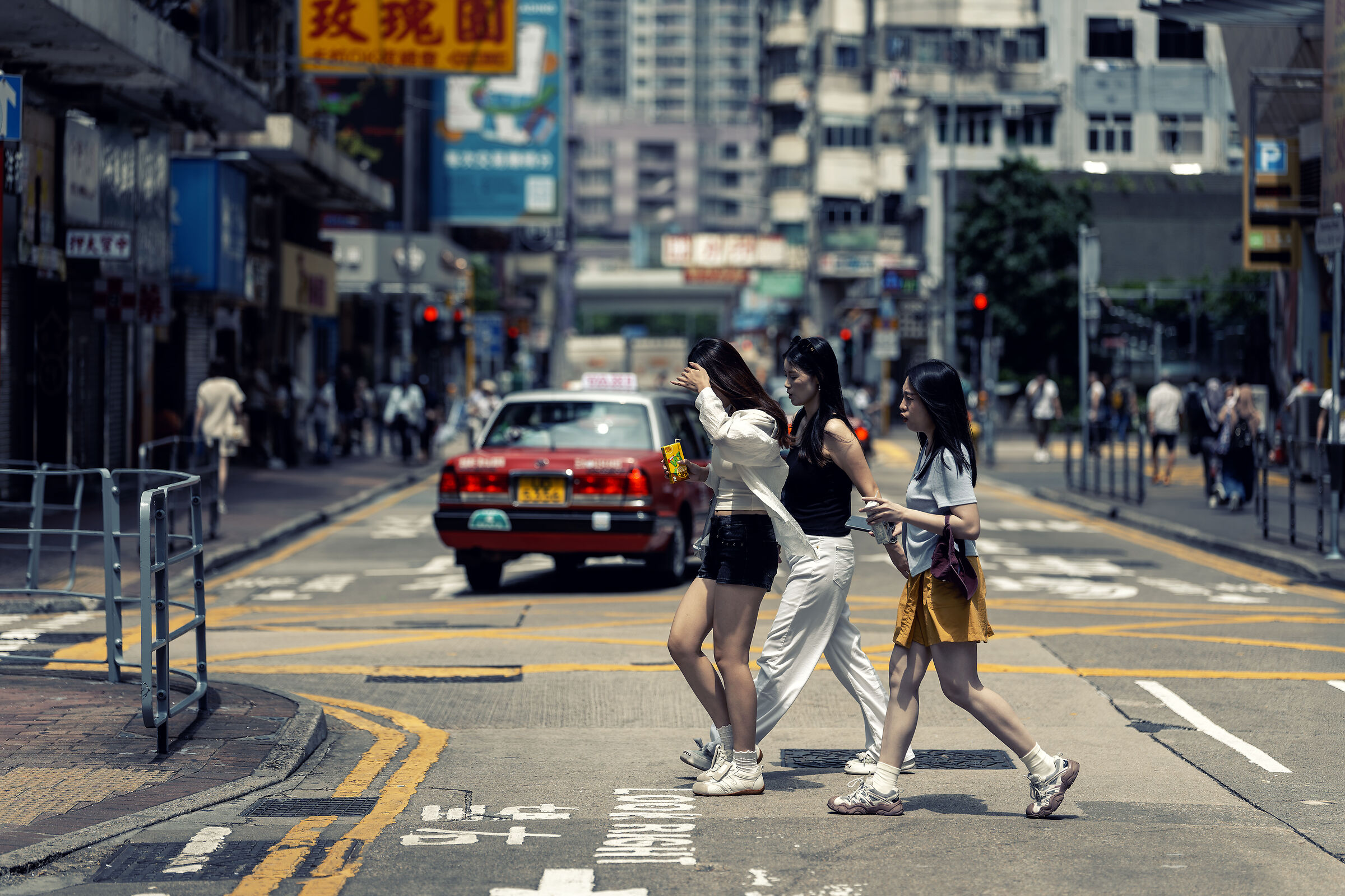 Crossing girls