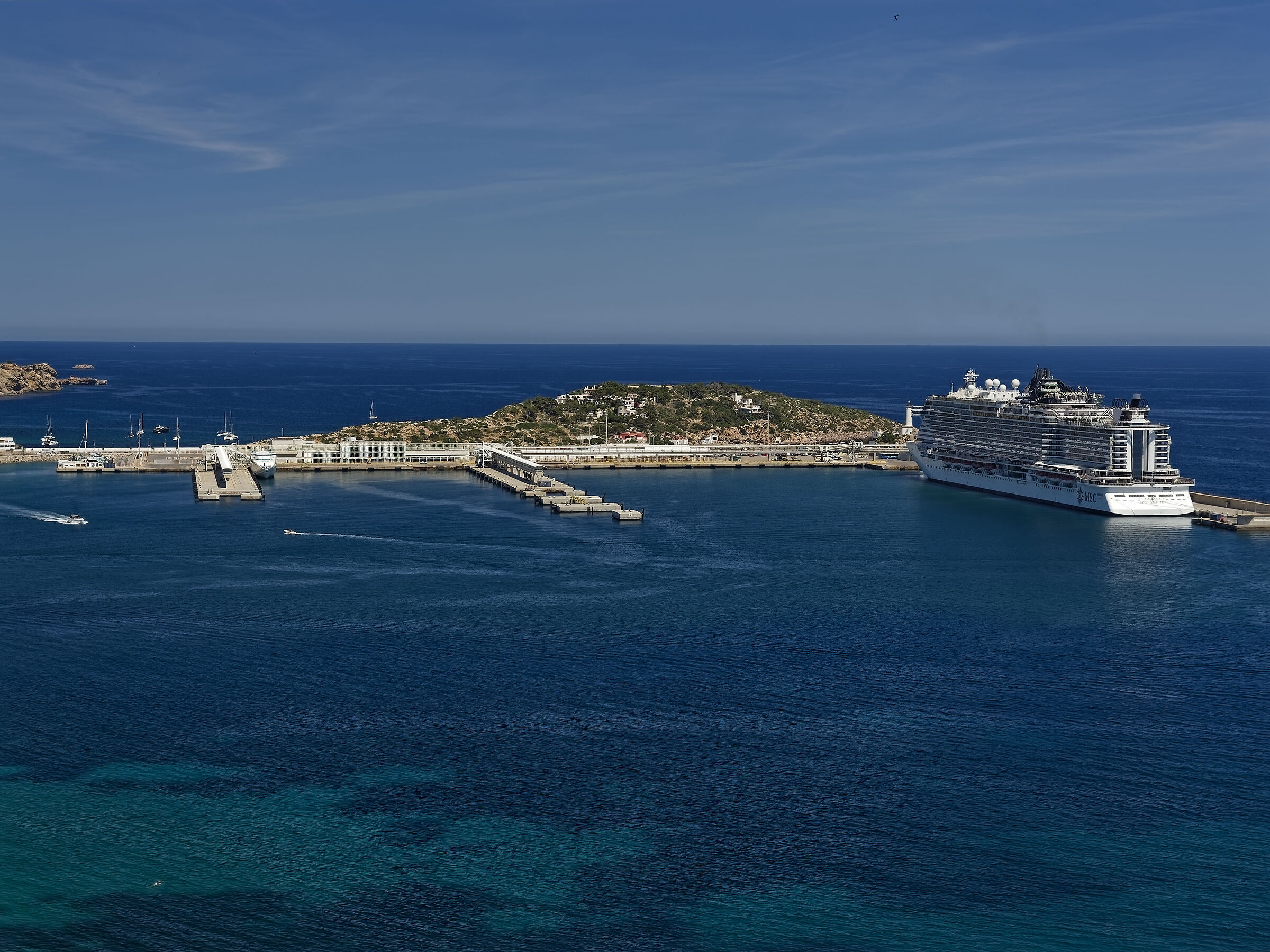 La MSC Seaview a Ibiza