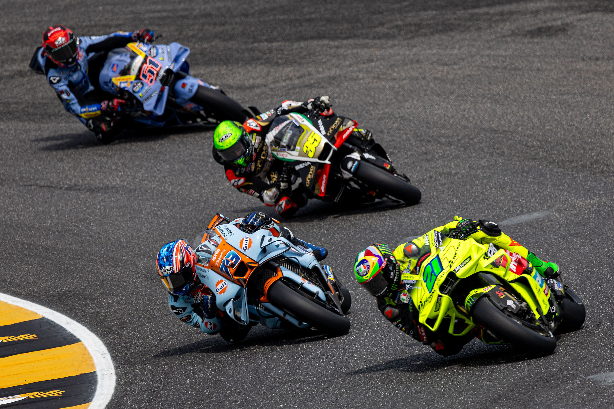 Morbidelli, Ogura, Crutchlow and Pirro at the Mugello GP
