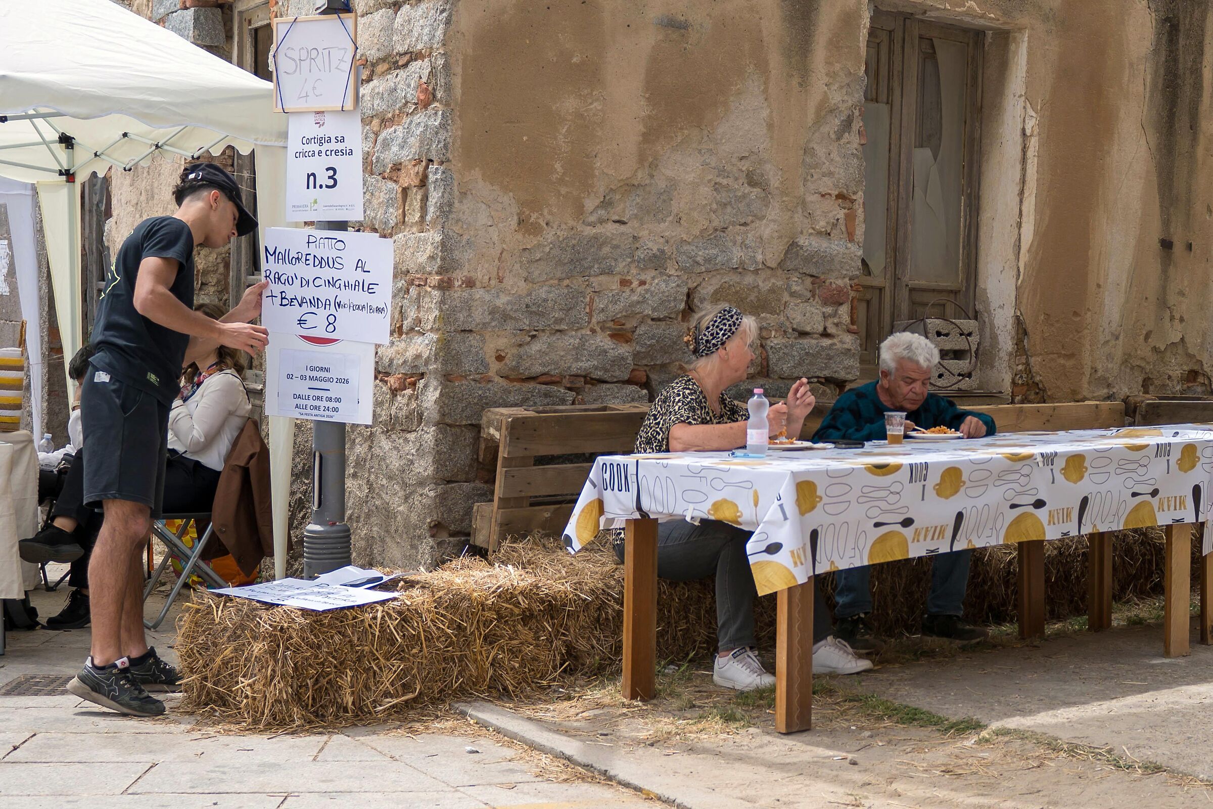 At the Sardinian festival