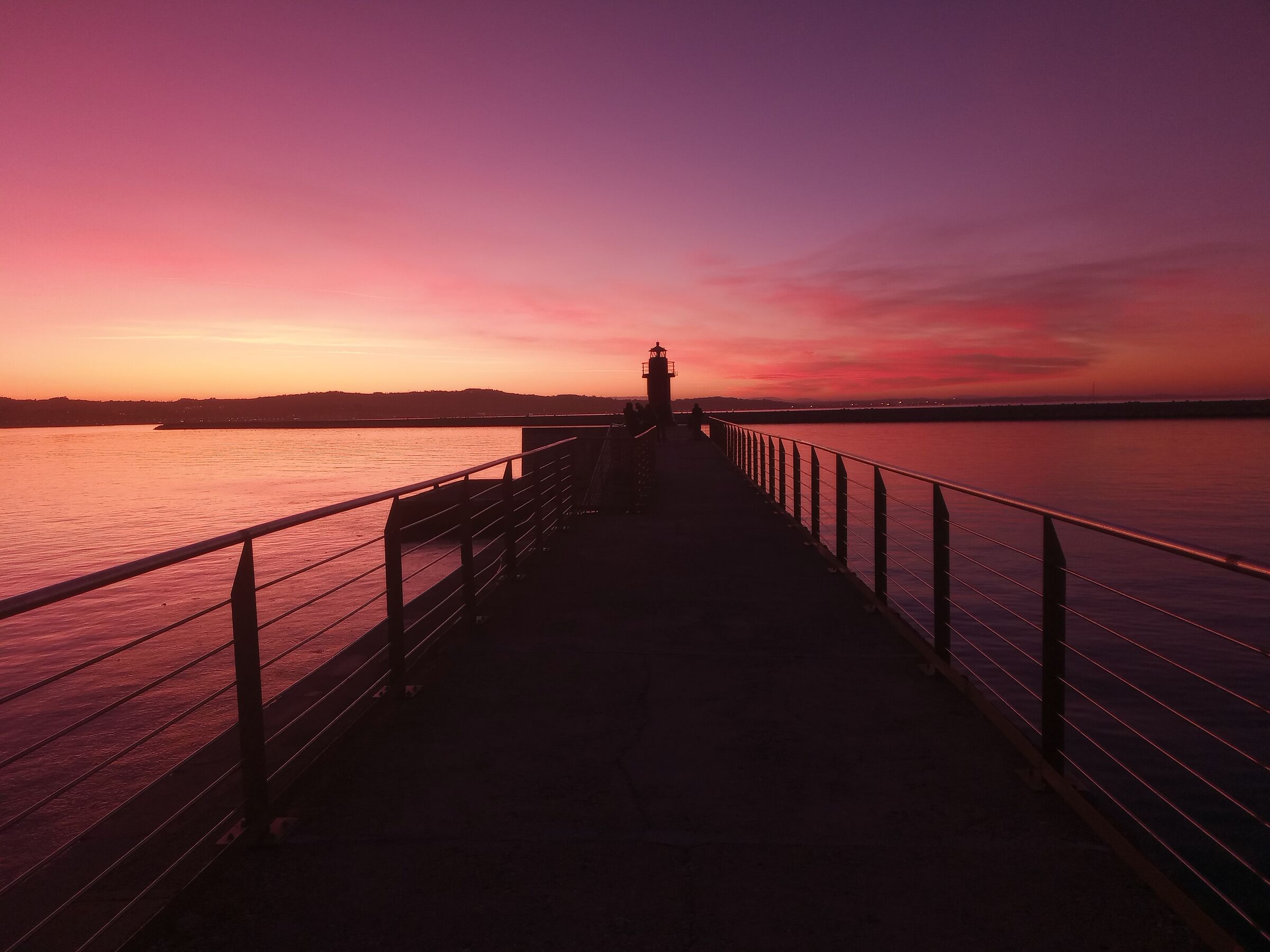 Tramonto alla lanterna rossa