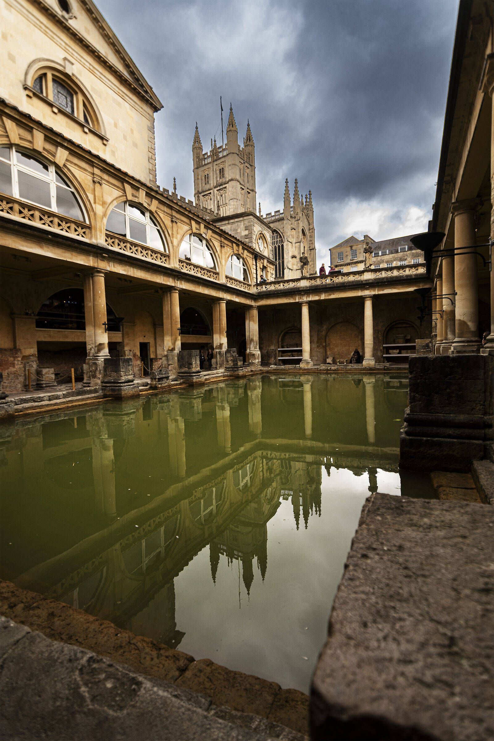 The Roman Baths in Bath.