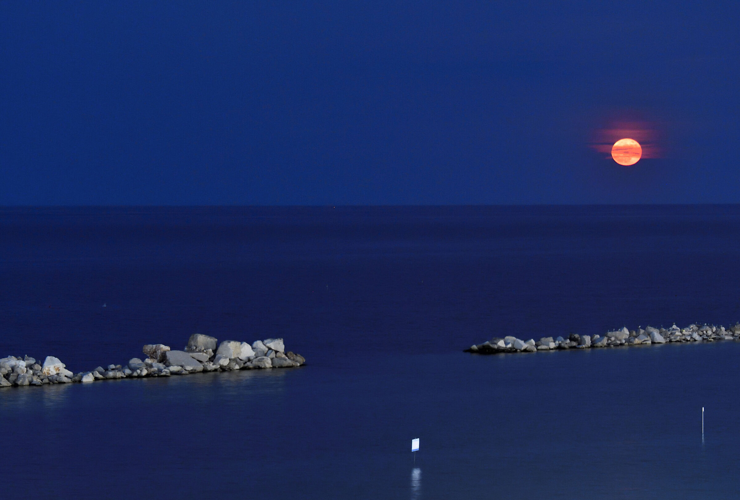 Red Moon over Sunrise ..