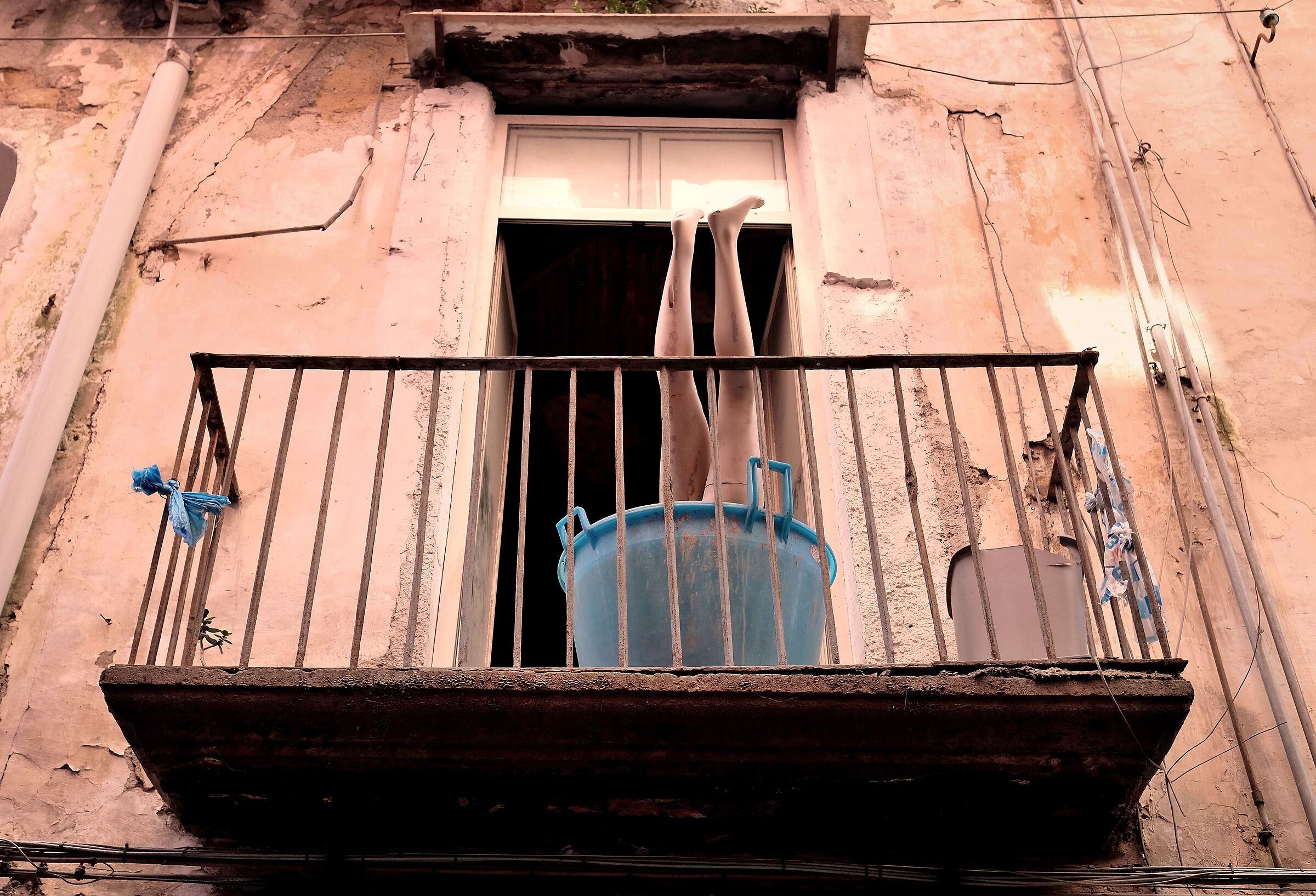 "Be out like a balcony"