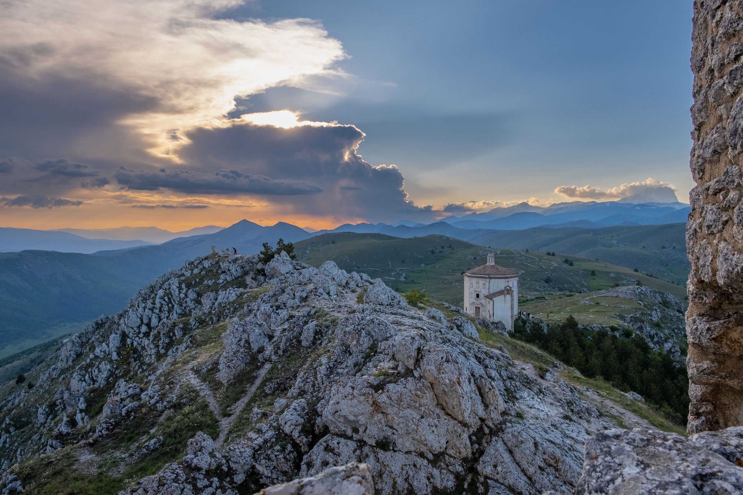 towards the evening in Rocca Calascio