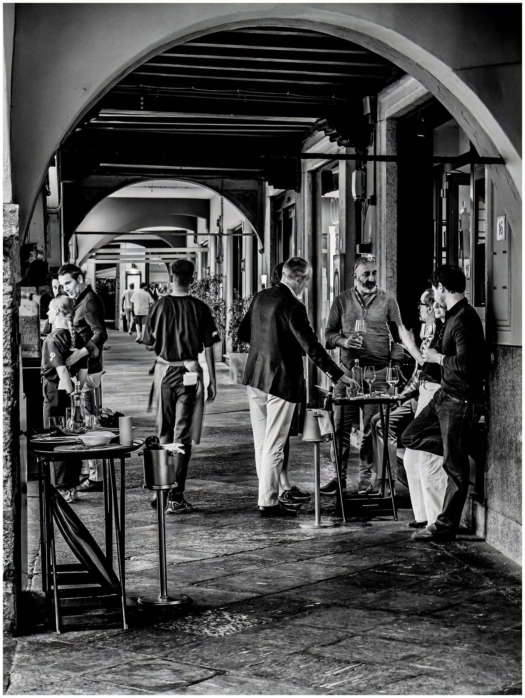Aperitif with friends
