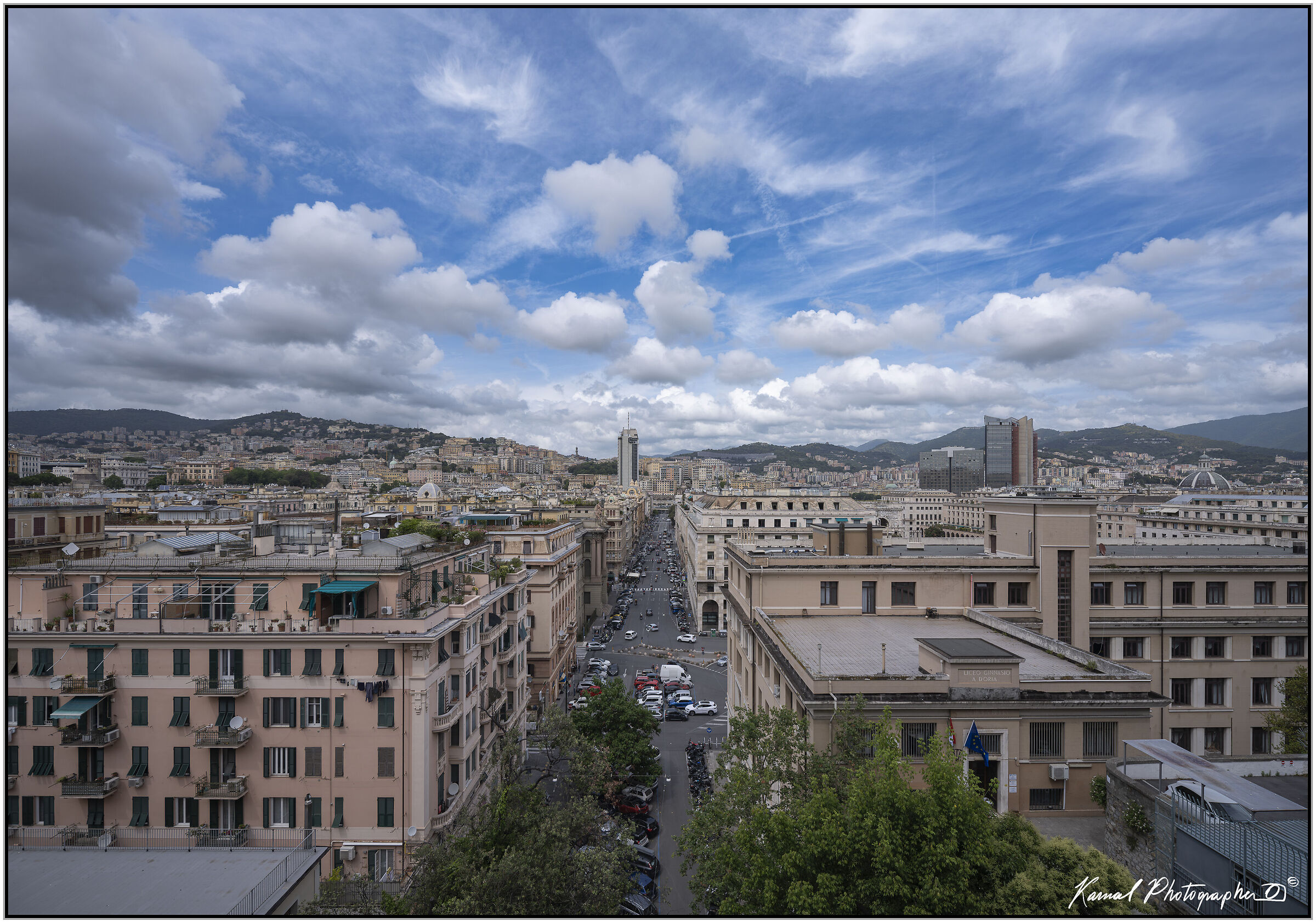 Genoa seen from above