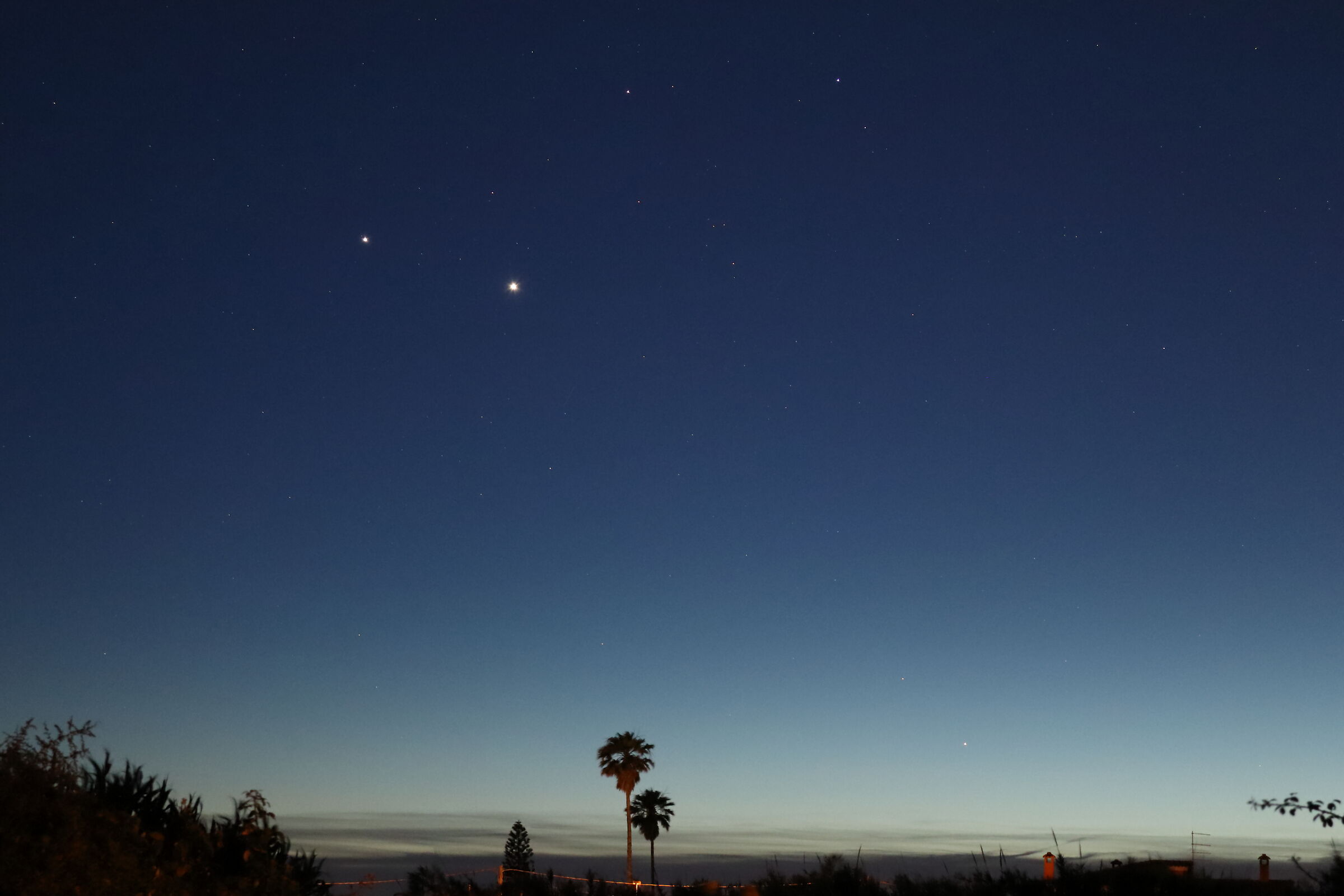 Giove, Venere, Mercurio e i Gemelli