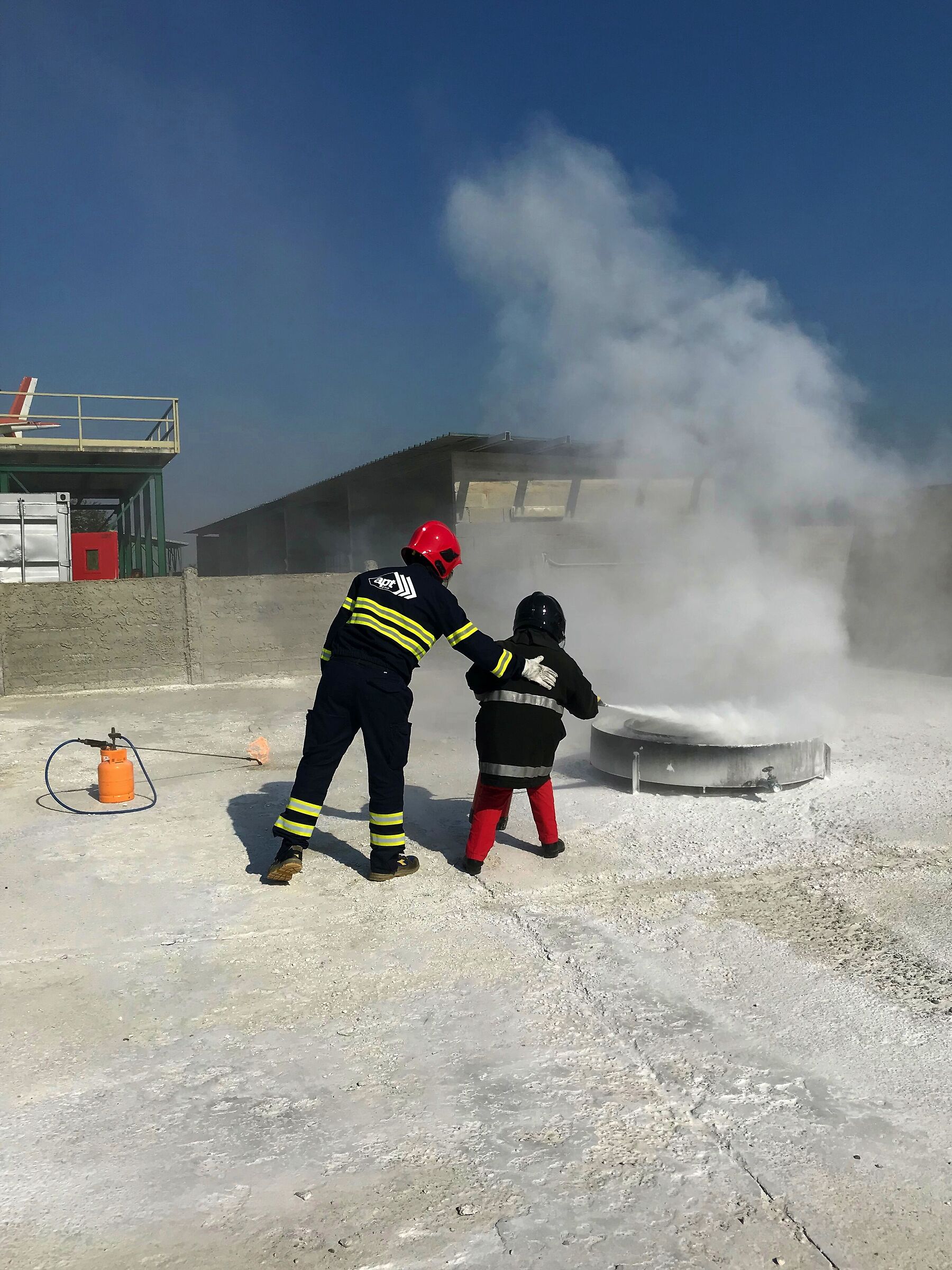 Donna in azione, bravissima !