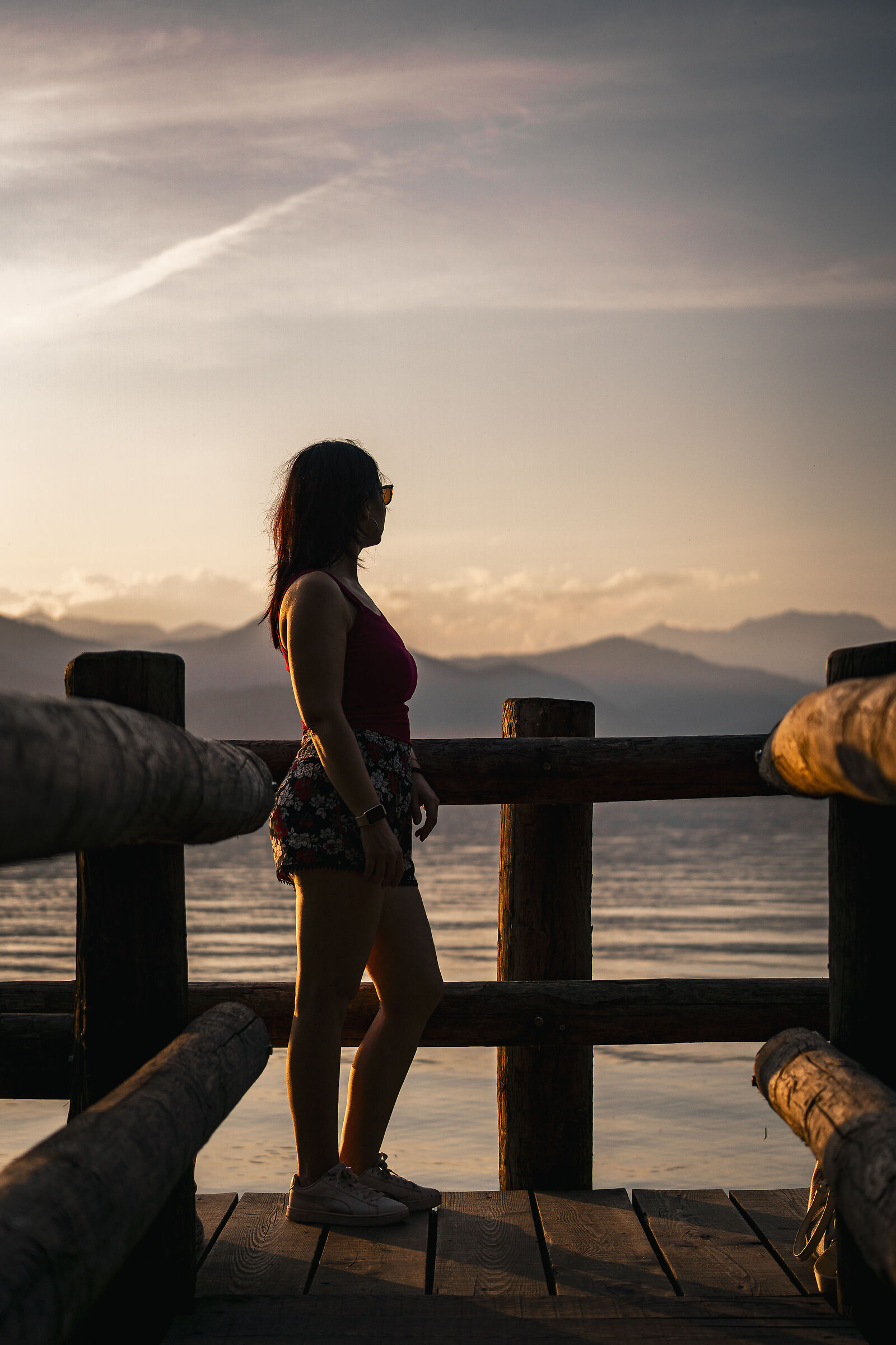 Sunset Orta lake