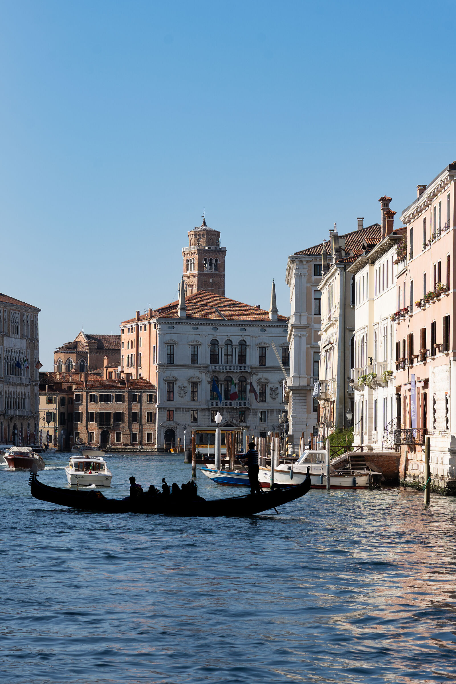 silhouette della gondola