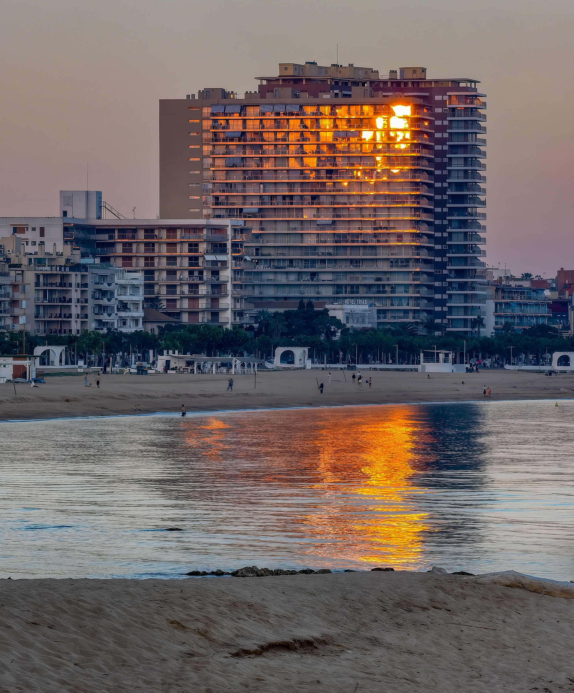 Sunset of fire
