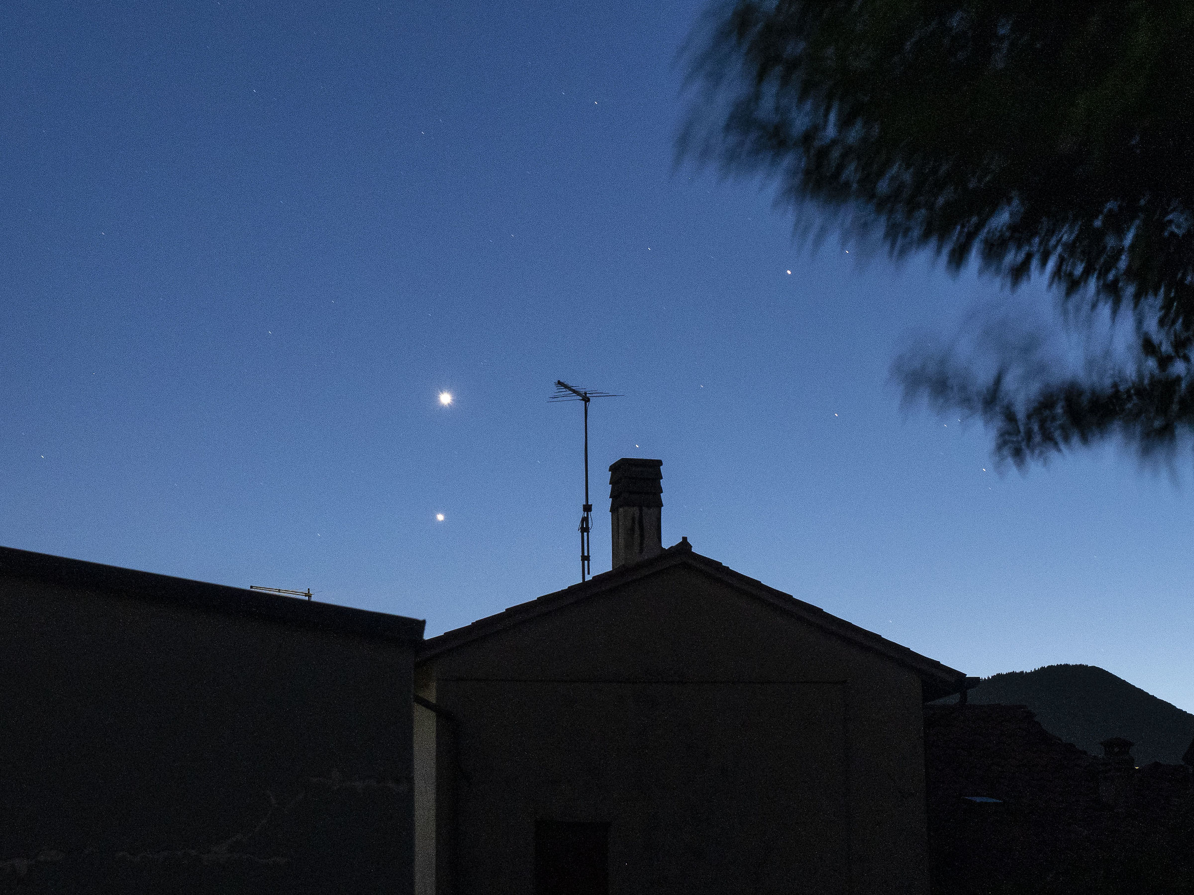 Venus and Jupiter