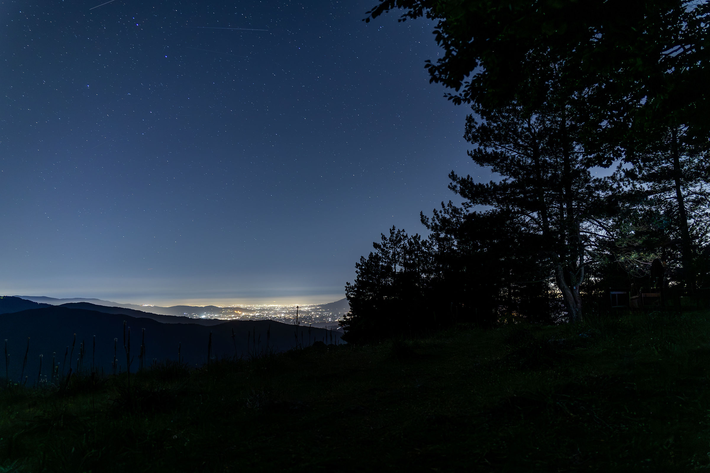 Luci del paese a valle