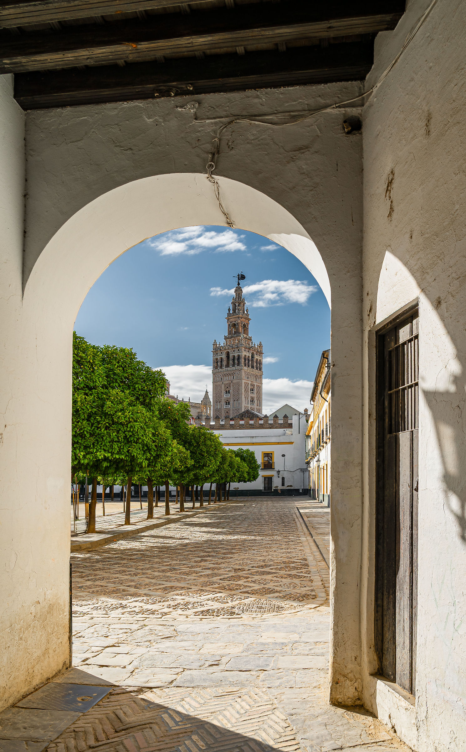 Cattedrale di Siviglia da Calle de la Juderia