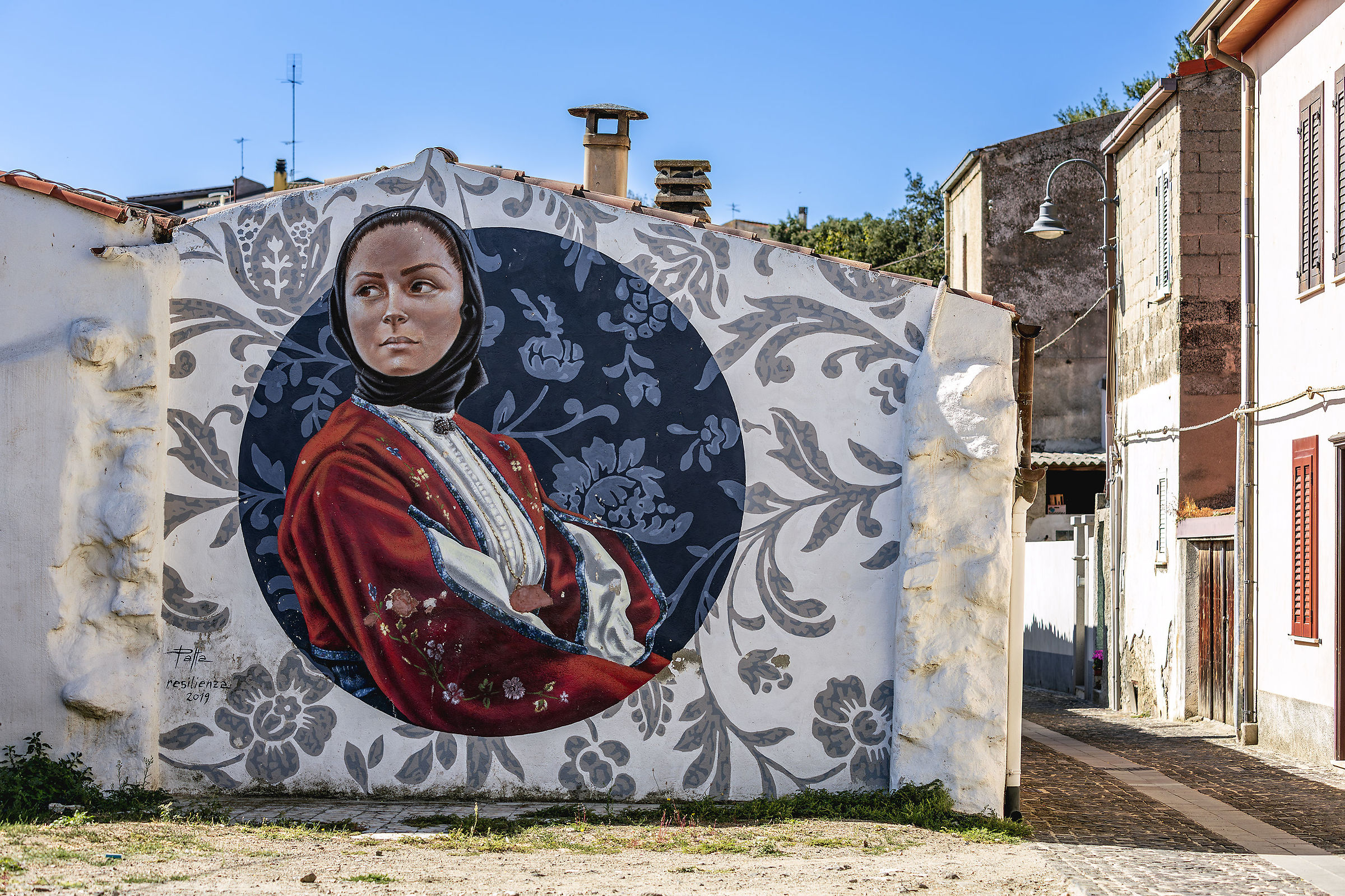 Murales in una via di Silanus (Marghine Sardegna)