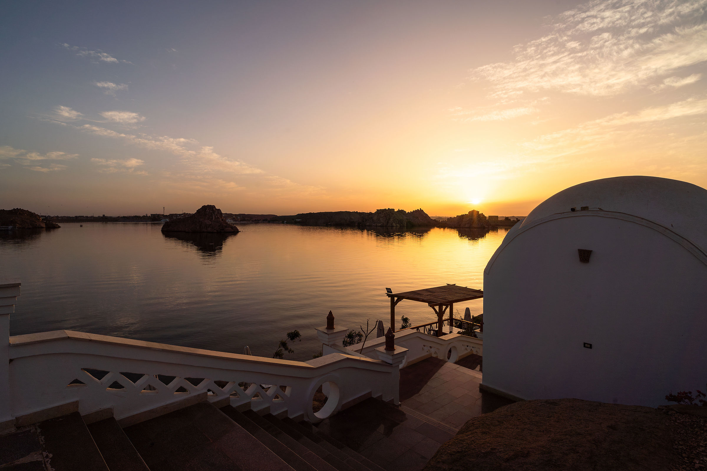 First light over Nasser Lake