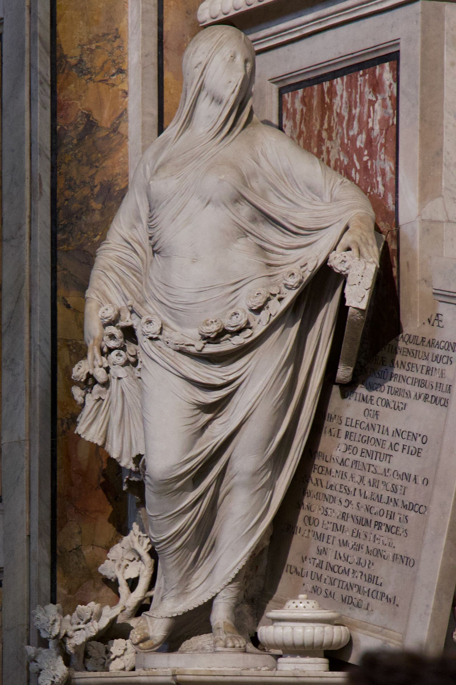 The veiled Modesty of Antonio Corradini.