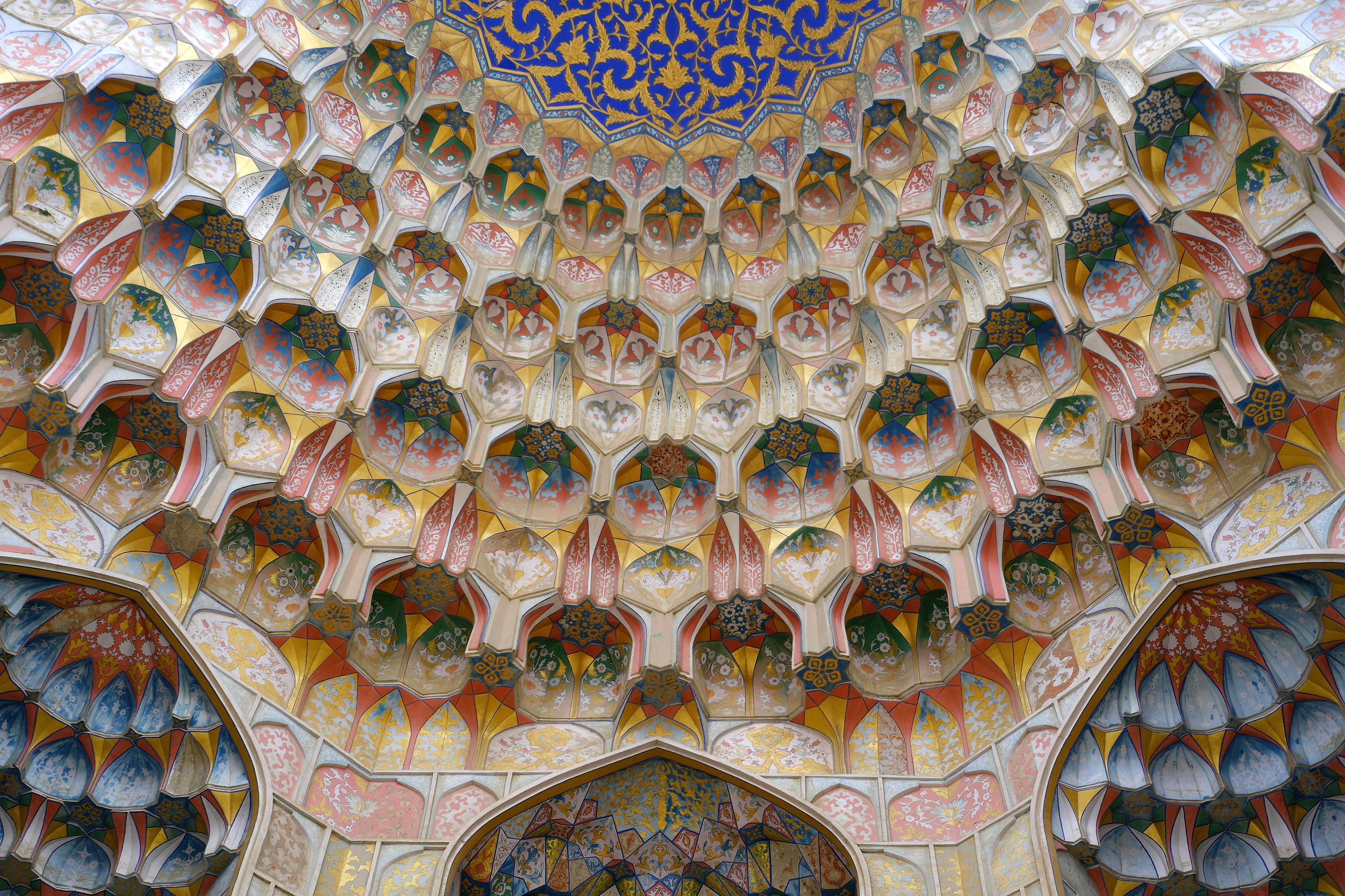 Bukhara - entrance to the Abdulaziz Khan Madrasa