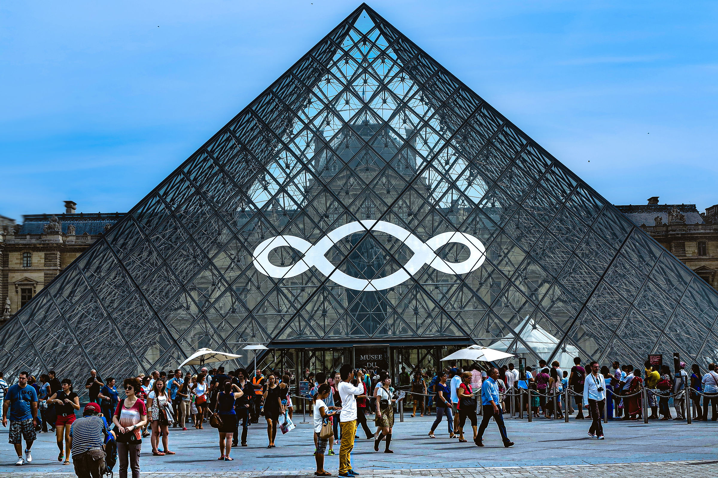 The Louvre Pyramid in Paris