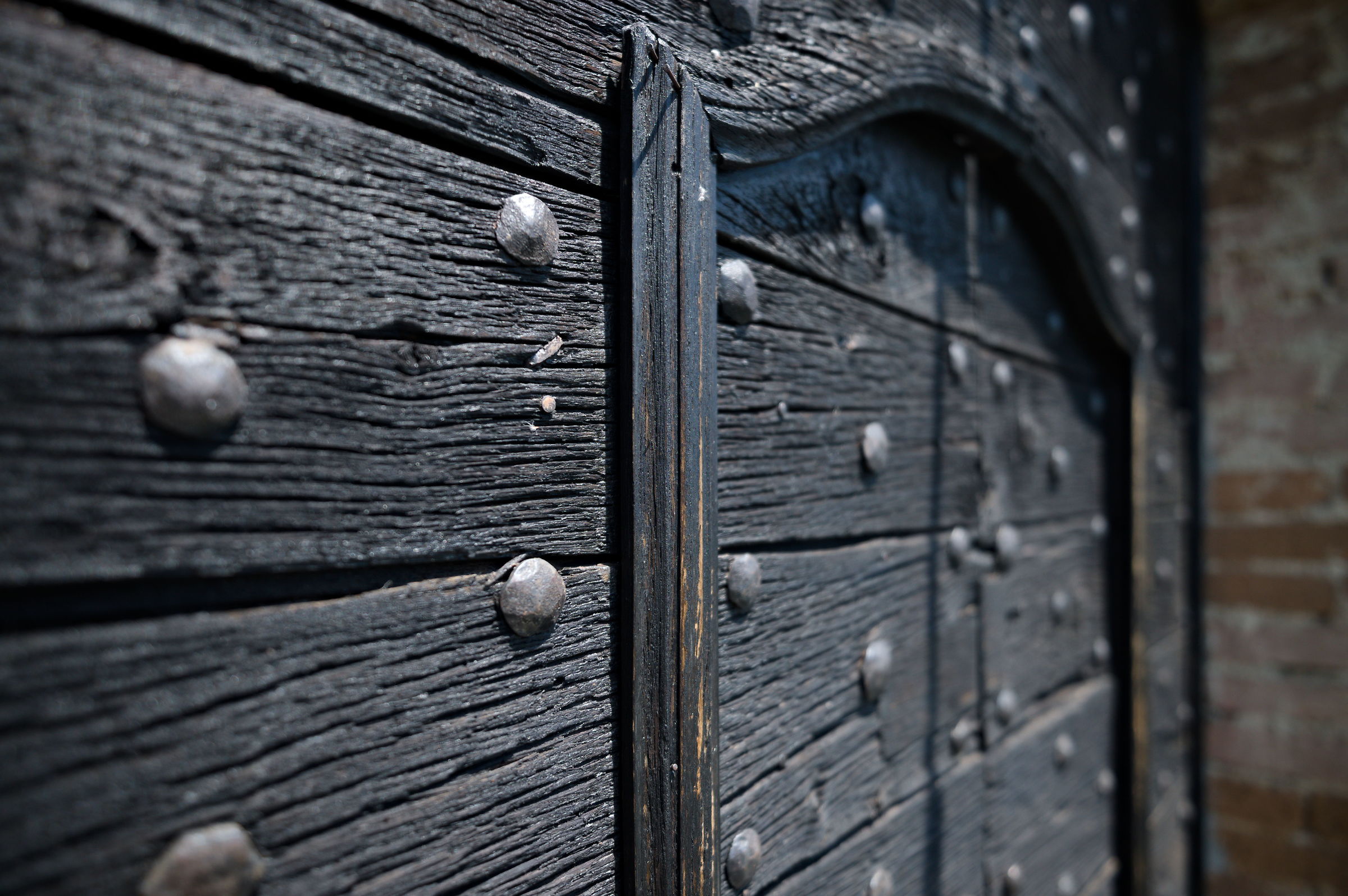 Disused closed door