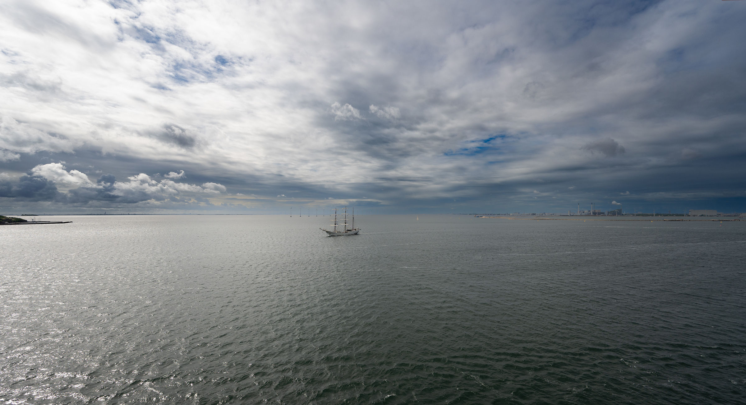 Entering the port in Copenhagen