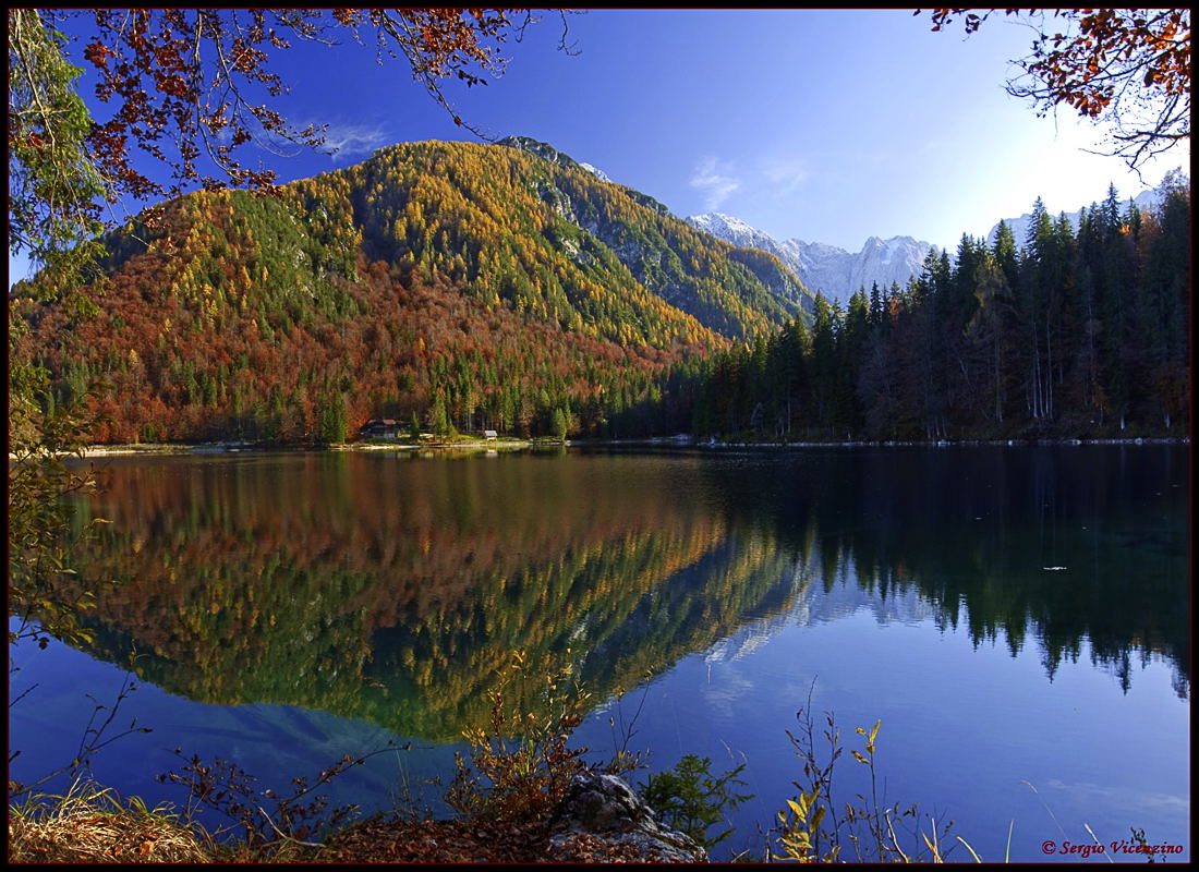 Panoramica del Lago superiore di Fusine