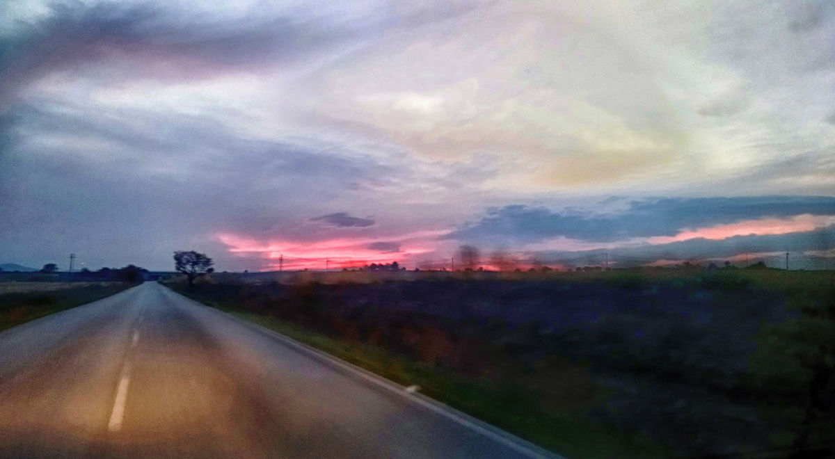 Sunrise on the Naples-Bari
