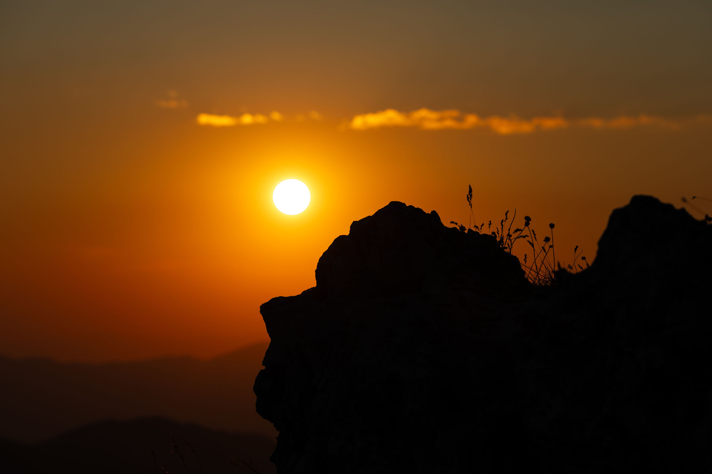 Uno sguardo al tramonto