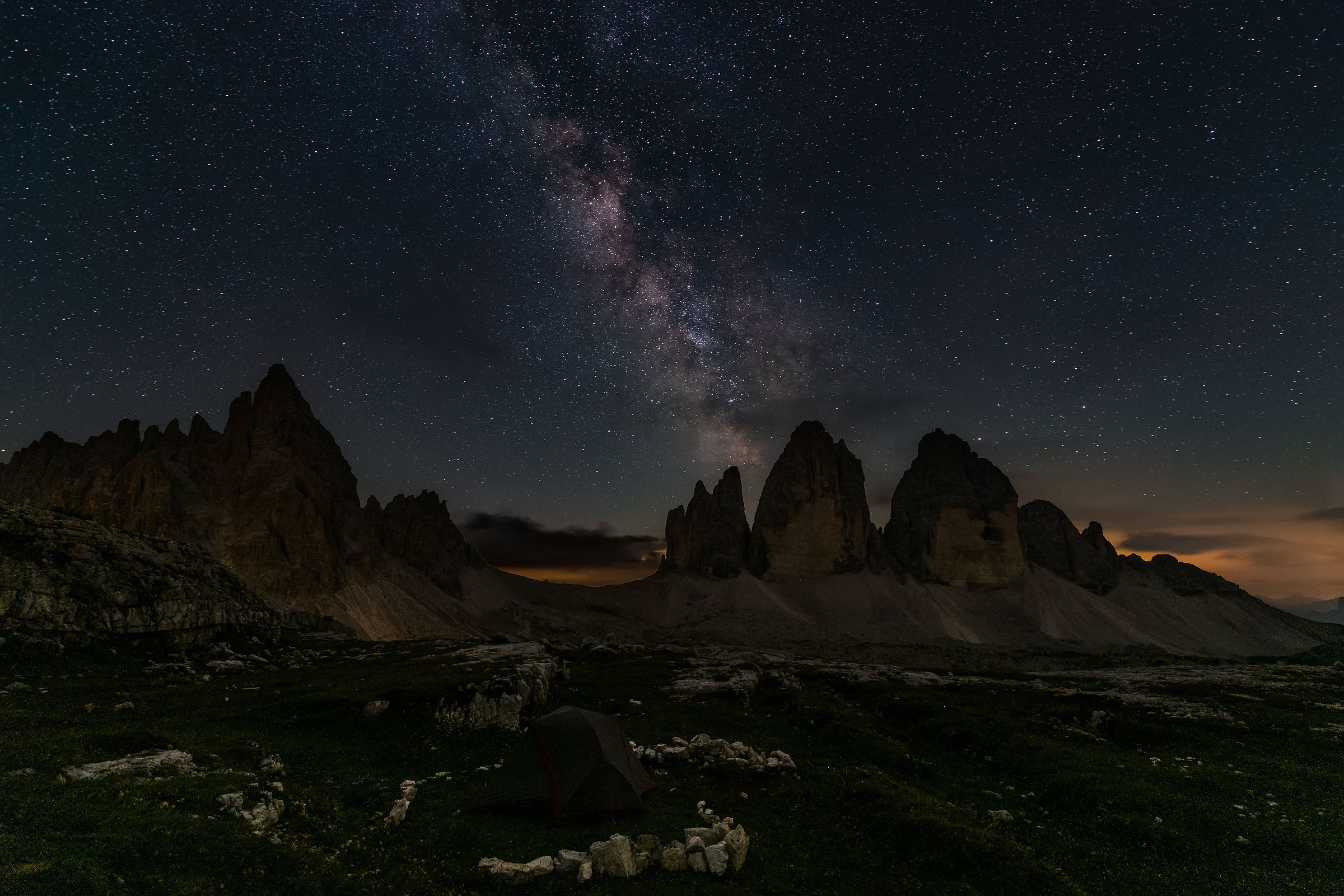 Una notte alle Tre Cime di Lavaredo