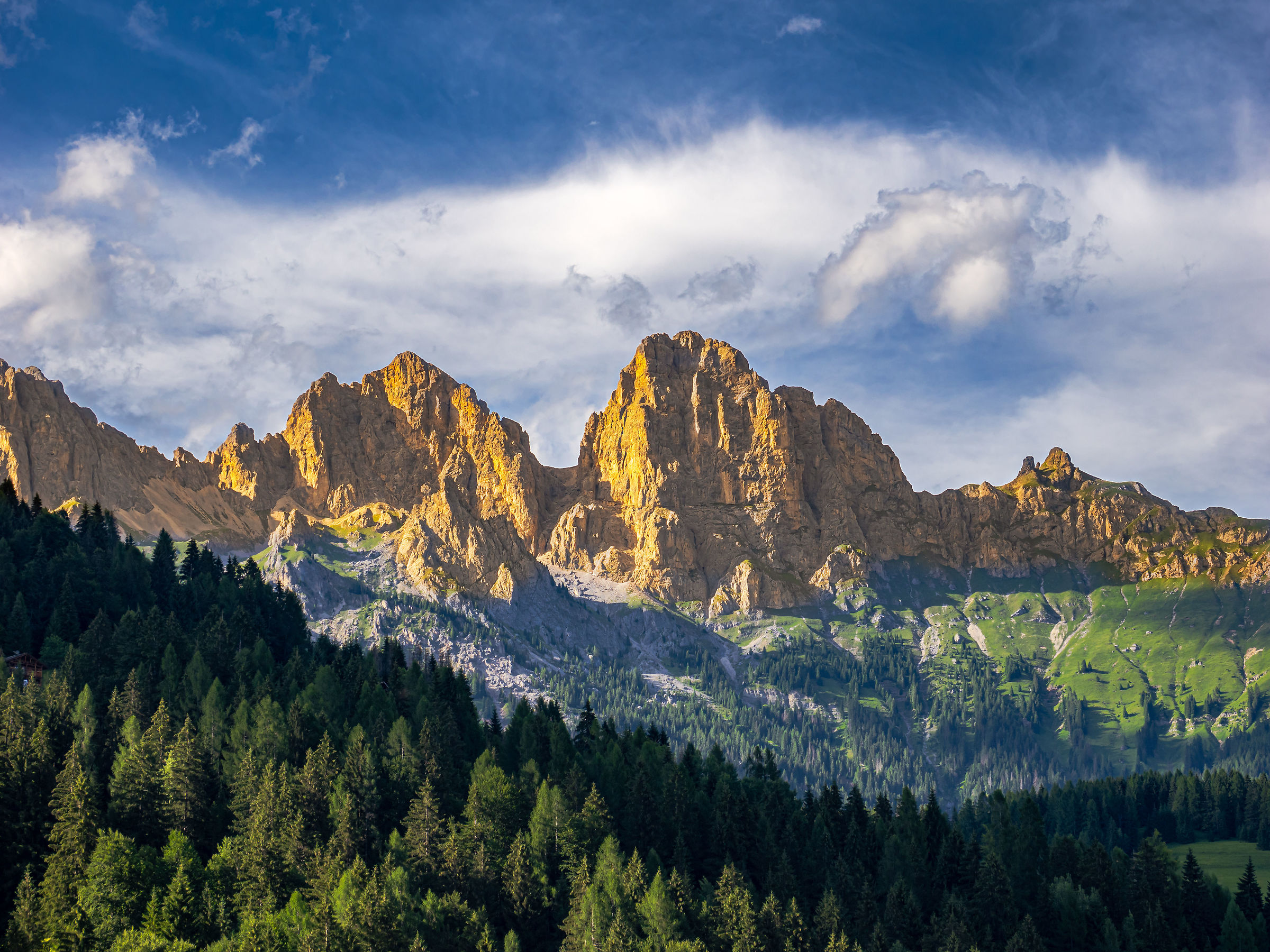 Veduta da passo San Pellegrino.