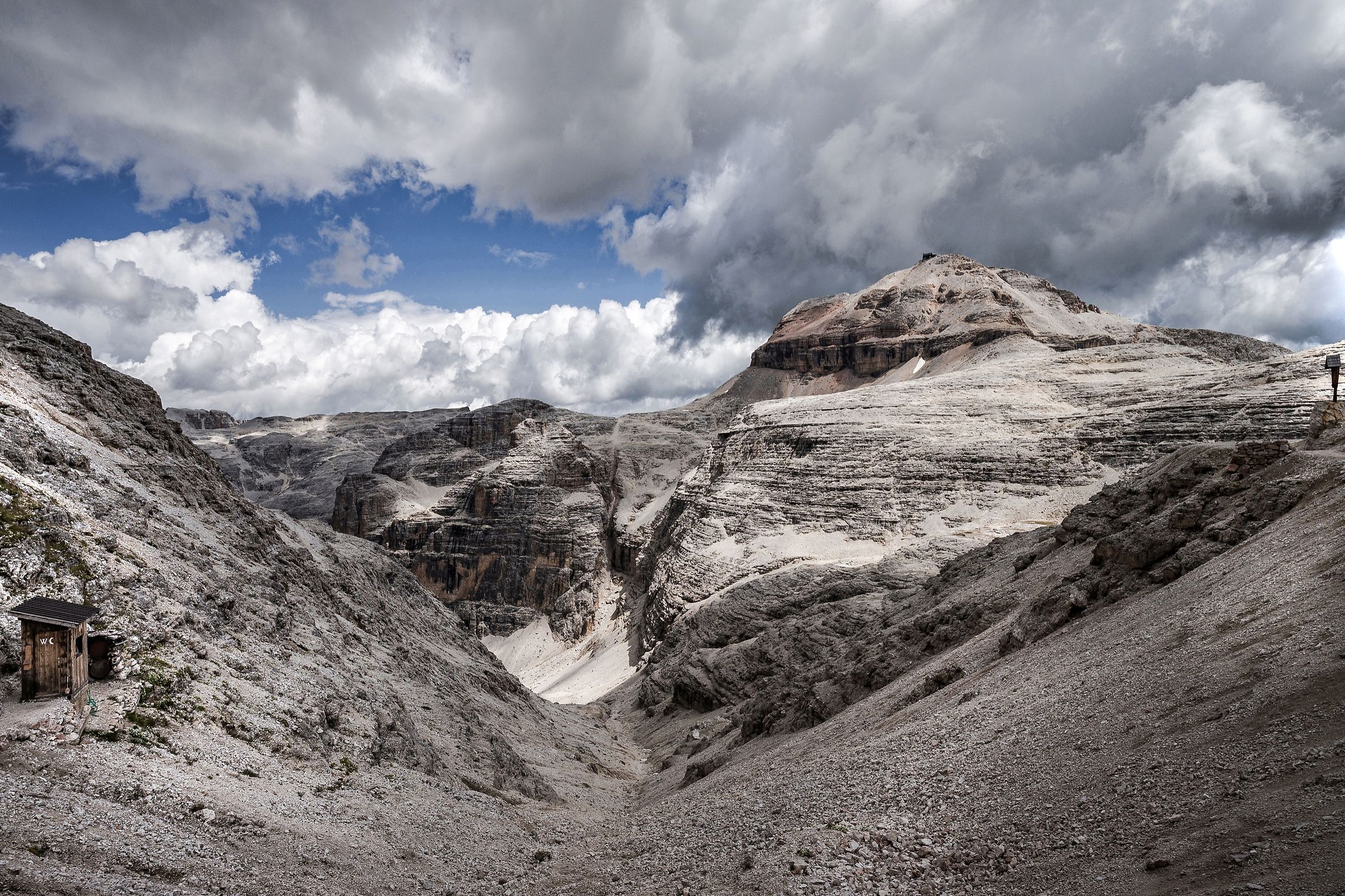 WC con vista sul Piz Boè