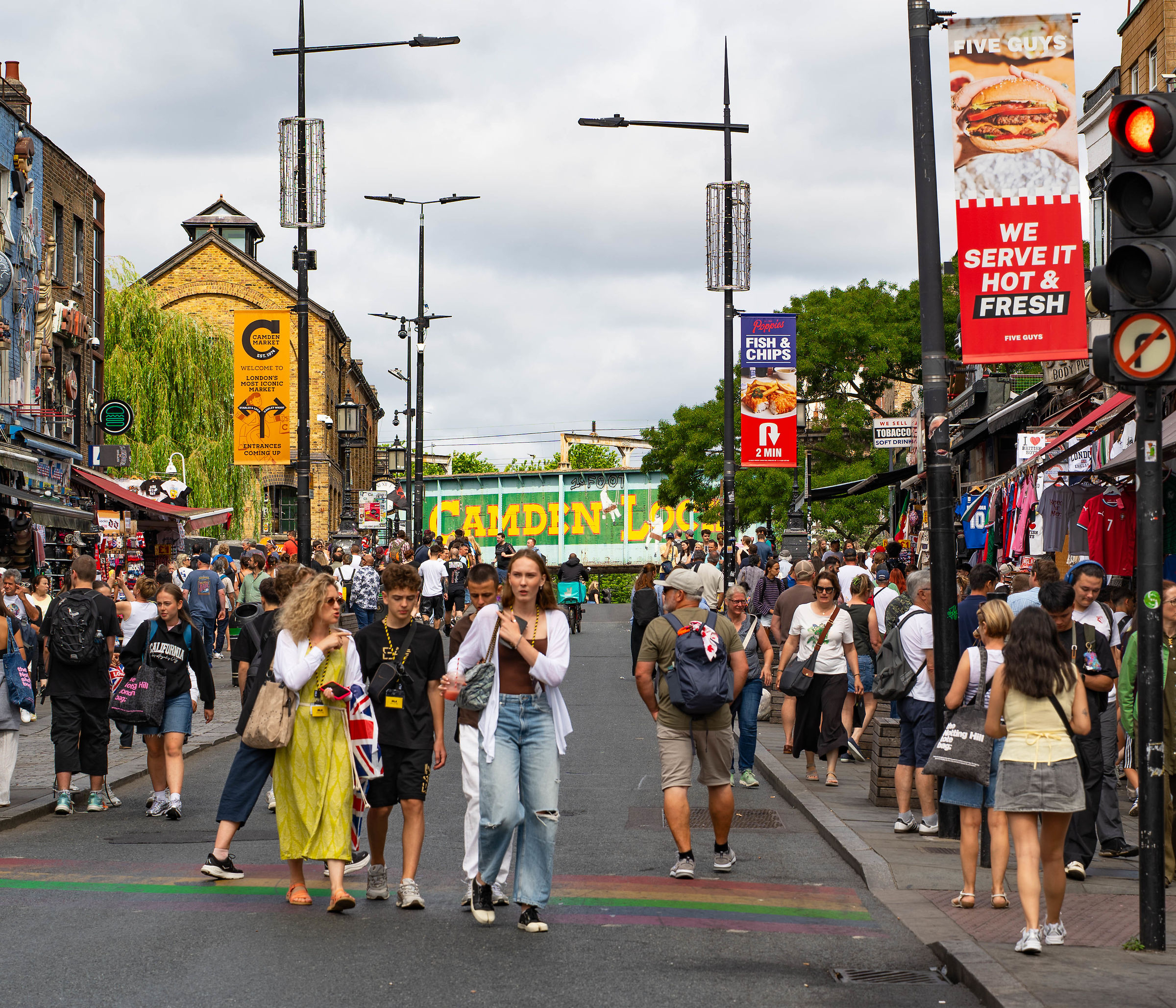 full of color in Camden Town