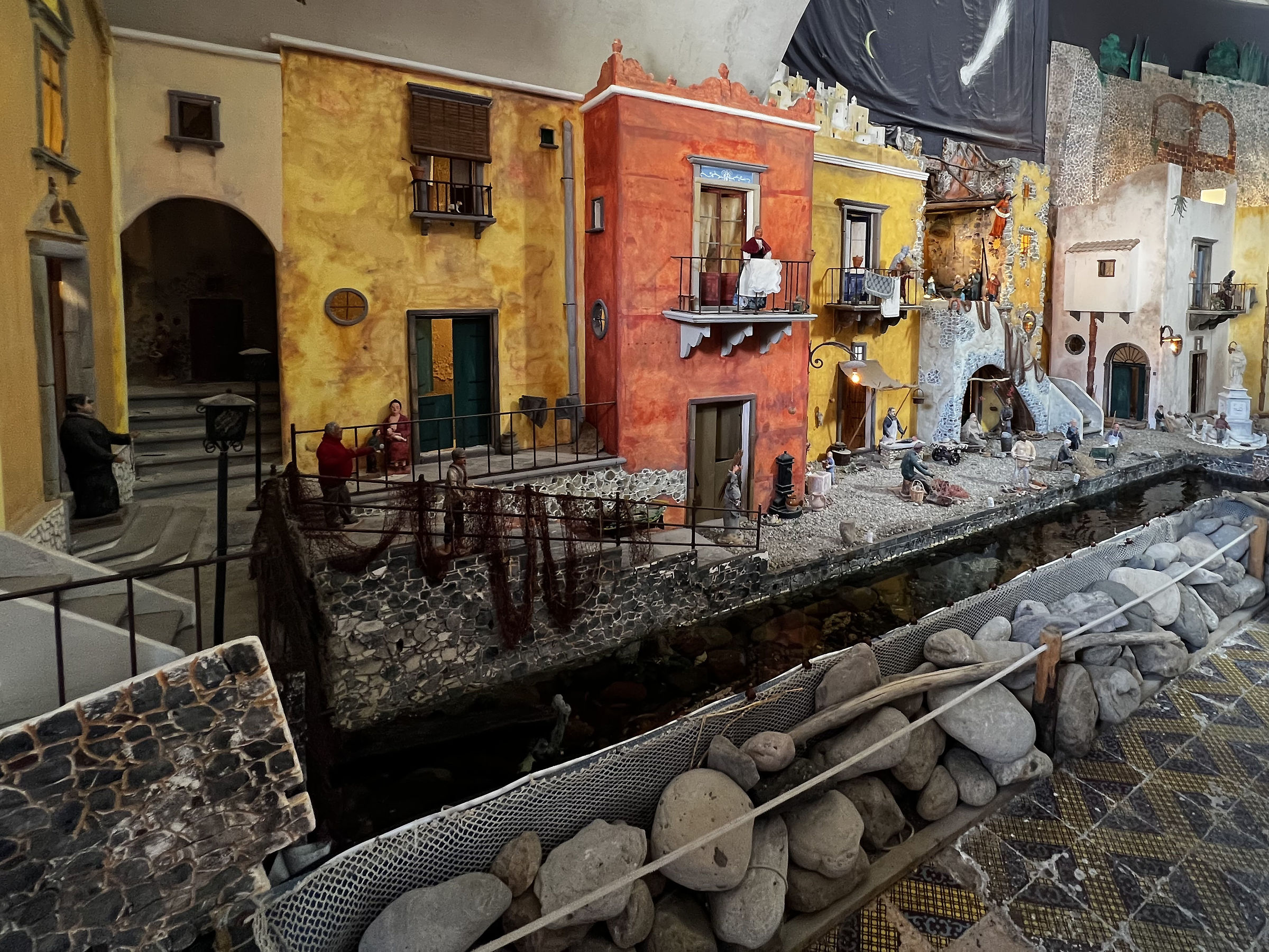 Nativity scene in Lipari in the small church on the Port