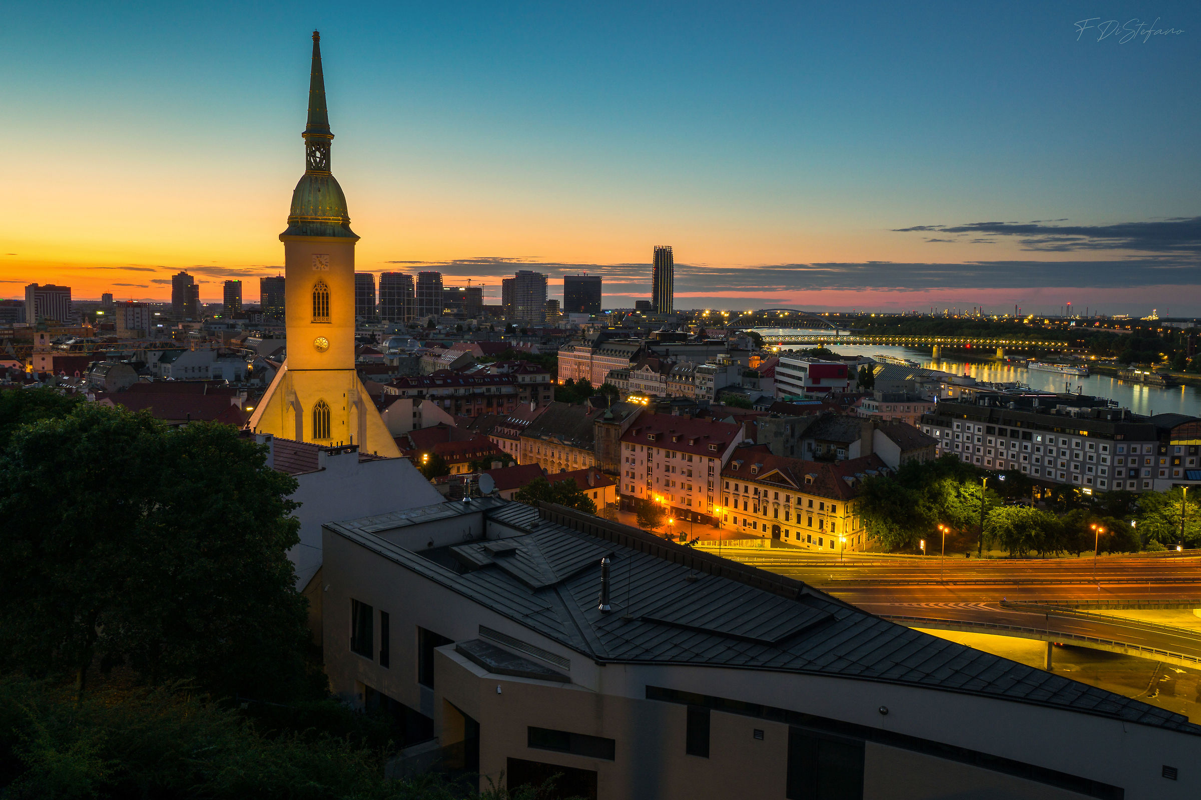 Sunrise from the Castle gardens