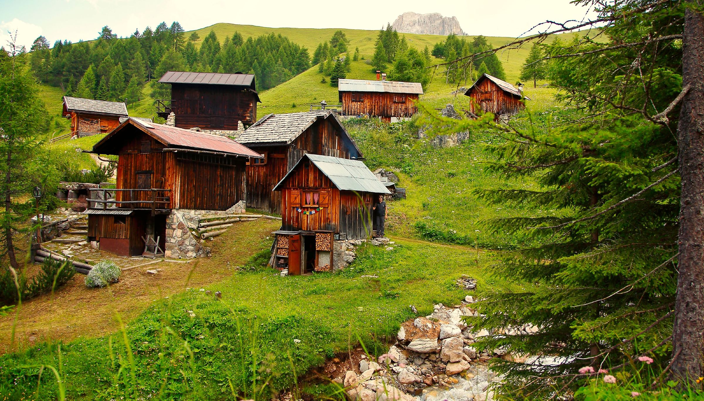 Going to the mountain huts