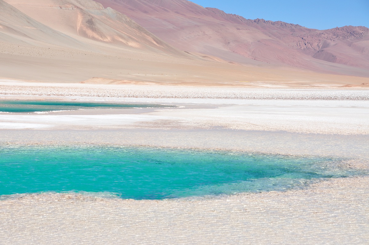 Ojos de mar, Tolar Grande, 4000 m asl
