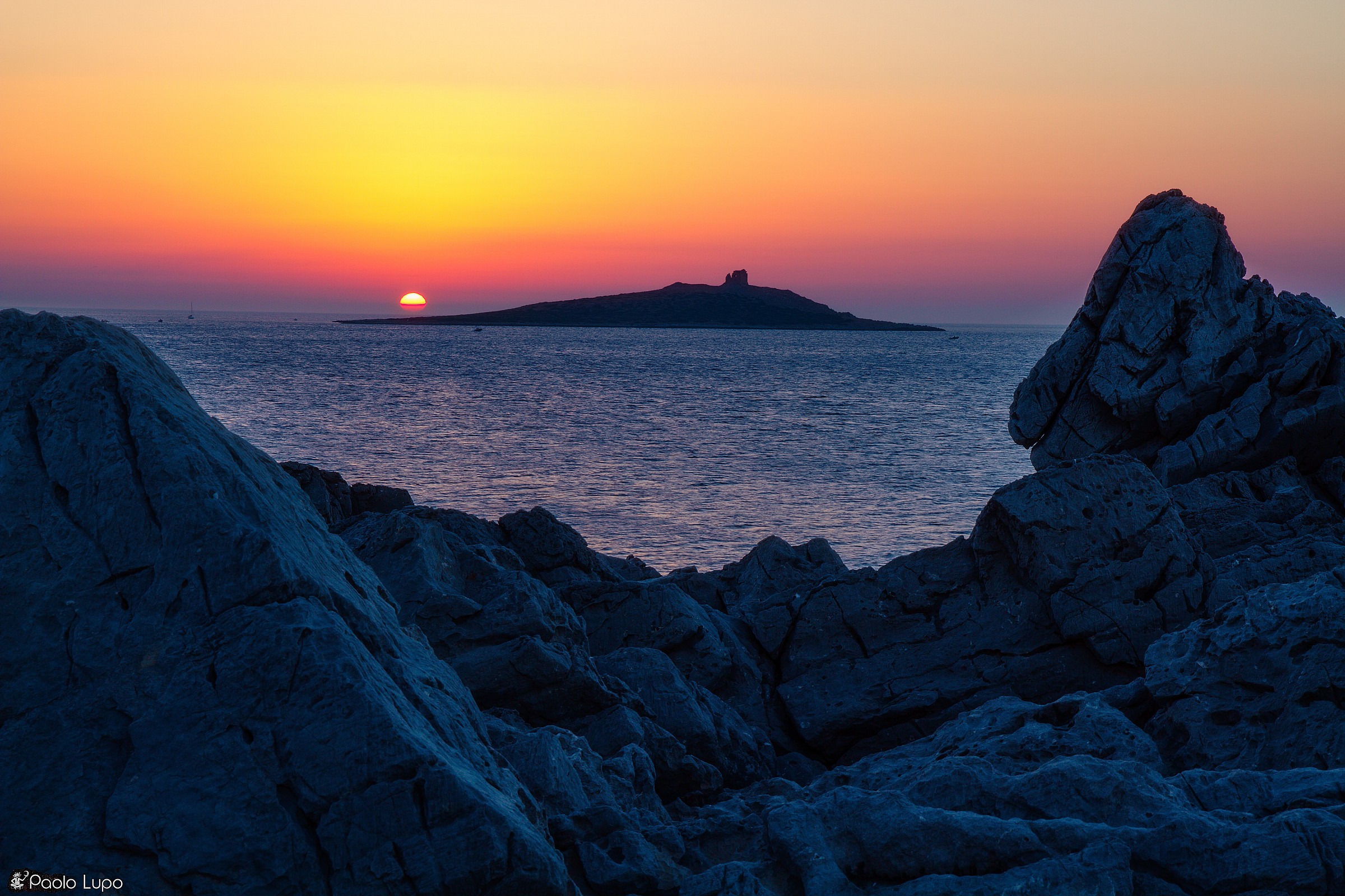 Tramonto ad Isola delle Femmine (pa)