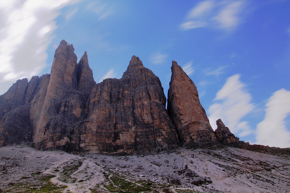 Tre Cime di Lavaredo con filtro nd400
