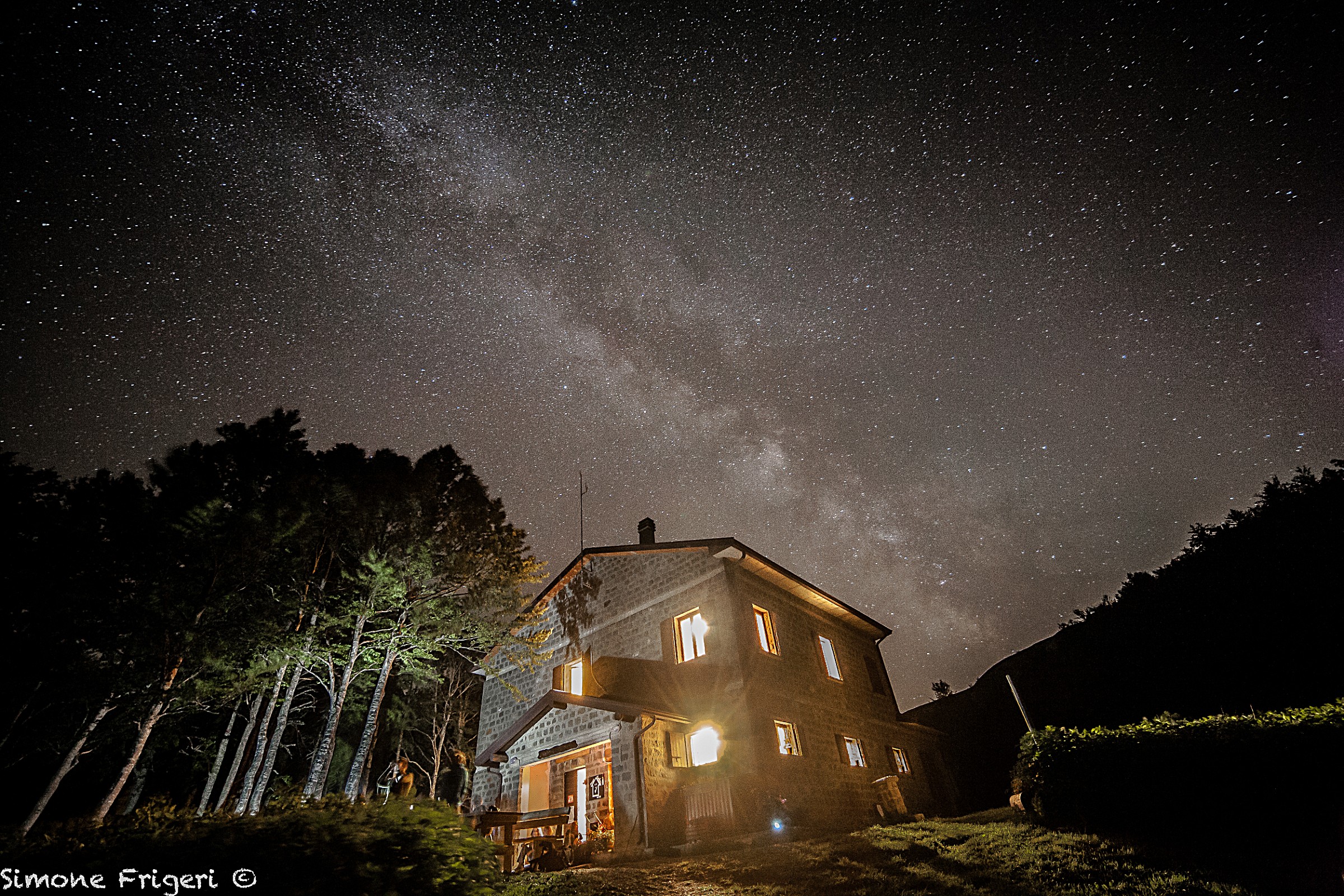 Rifugio Bargetana under Milkyway